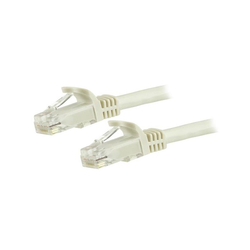 StarTech.com - Cable de Red Ethernet Cat6 Snagless de 3m Blanco - Cable Patch RJ45 UTP N6PATC3MWH