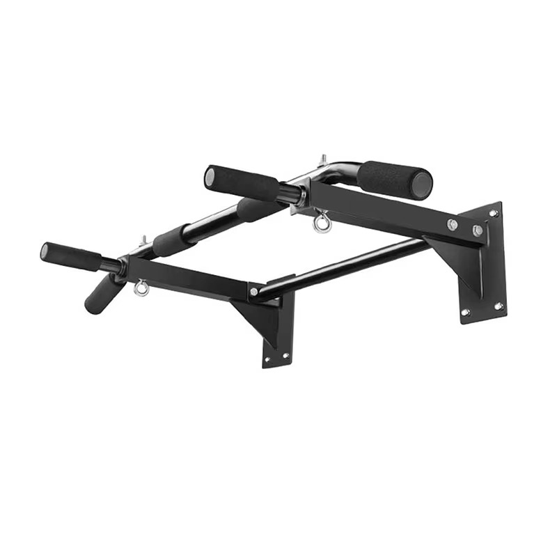 ALLINLIFE Equipo de suspensión Puerta segura y estable Barra de fitness de acero con dominadas ajustable Montada en la pared Barra de dominadas horizontal