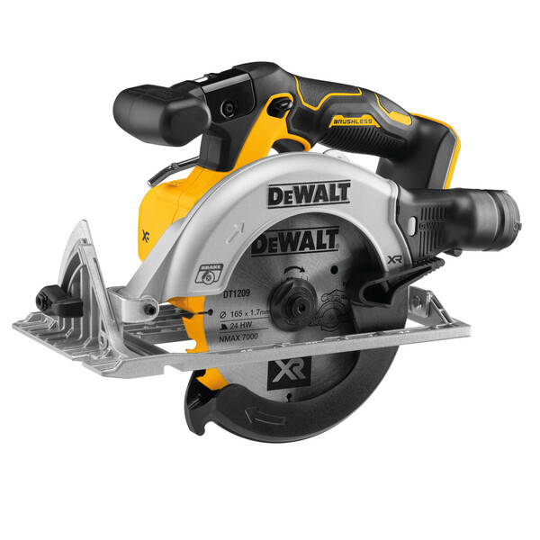 Sierra circular inalámbrica XR BL de 165 mm, 18 V y 0 Ah - DW DCS565N