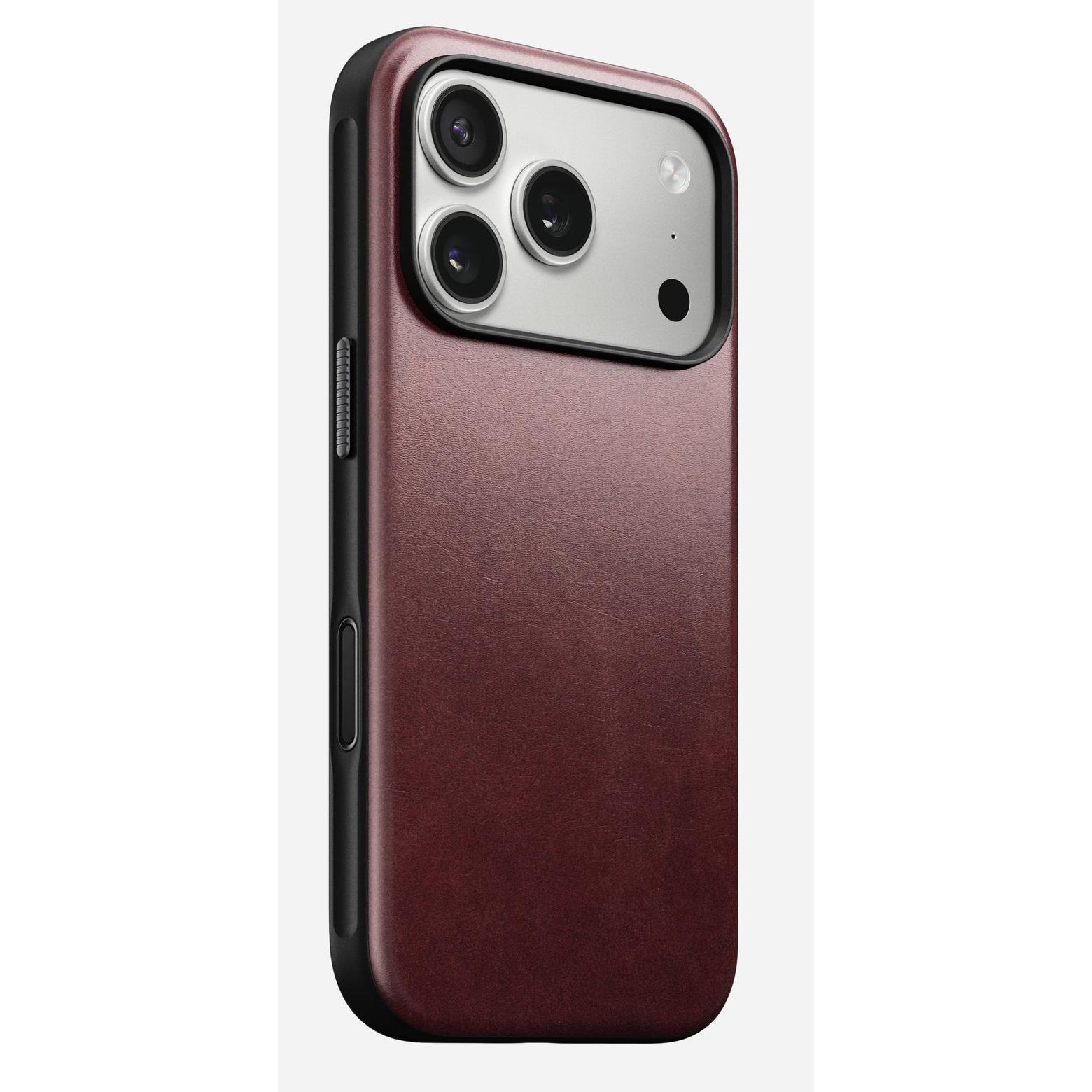 Nomad Modern Leather Case funda para teléfono móvil 16 cm (6.3") Burdeos