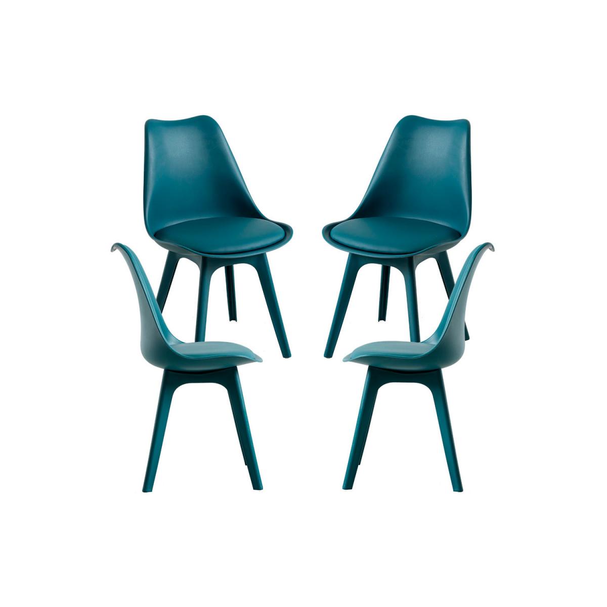 Regalos Miguel - Packs Sillas Comedor - Pack 4 Sillas Synk Suprym - Verde azulado