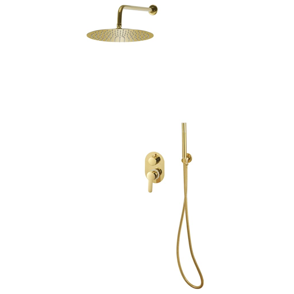vidaXL Sistema de Ducha Acero Inoxidable 201 Cuarto Baño Torre Agua Color Dorado,  Negro,  Plateado y mas