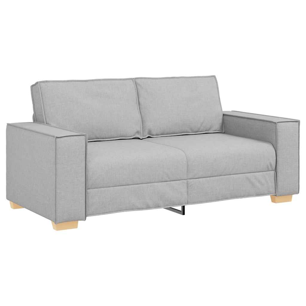 vidaXL Sofá de 2 plazas de tela gris nube, 180x78x84 cm