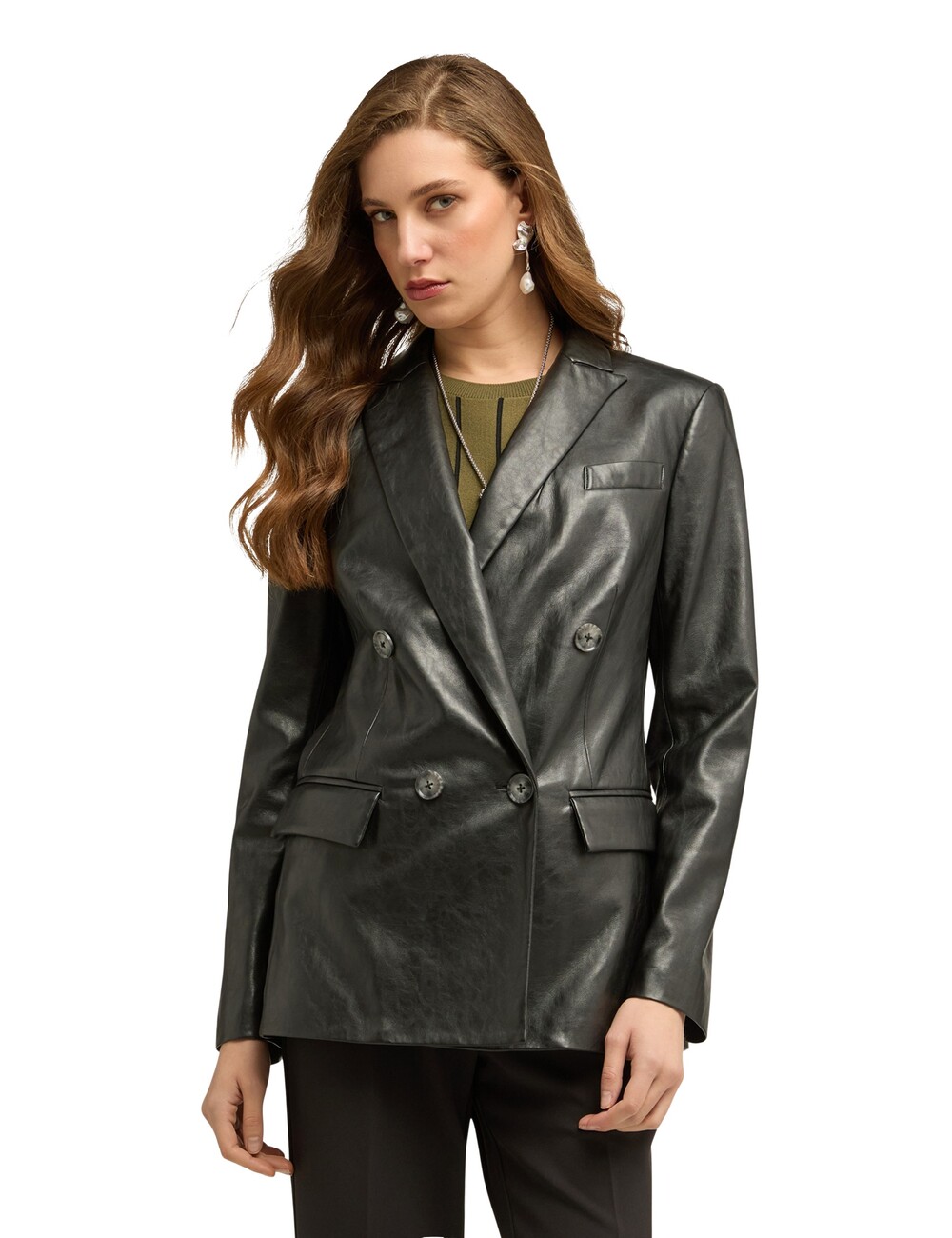 Motivi - Chaqueta blazer cruzada con solapas