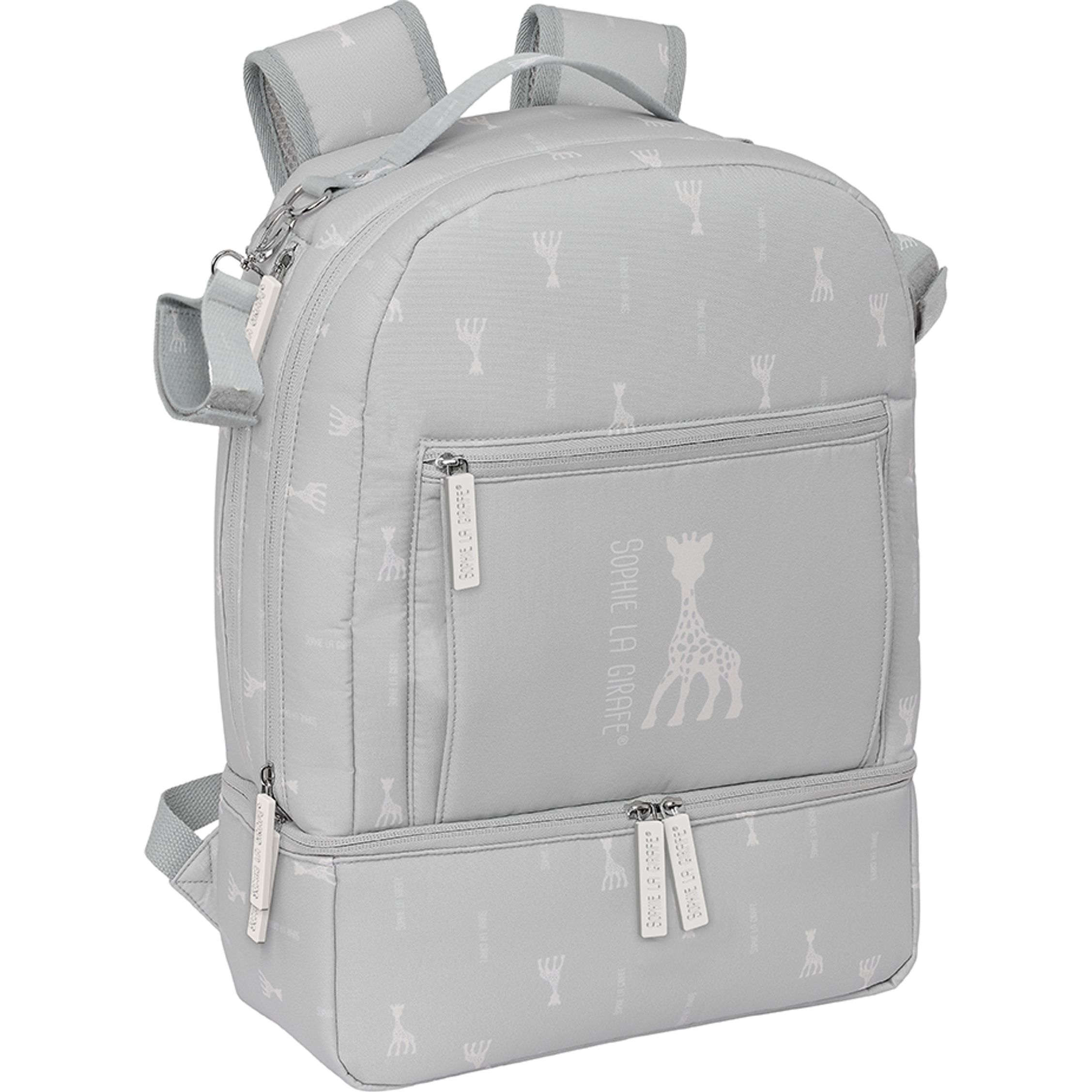 SAFTA  MOCHILA ACCESORIOS BEBE REC. Y REP. SOPHIE LA GIRAFE MUM - Mochila Escolar Licencia Oficial - Diseño Ergonómico - Amplio Espacio de Almacenamiento - Bolsillos Multifuncionales