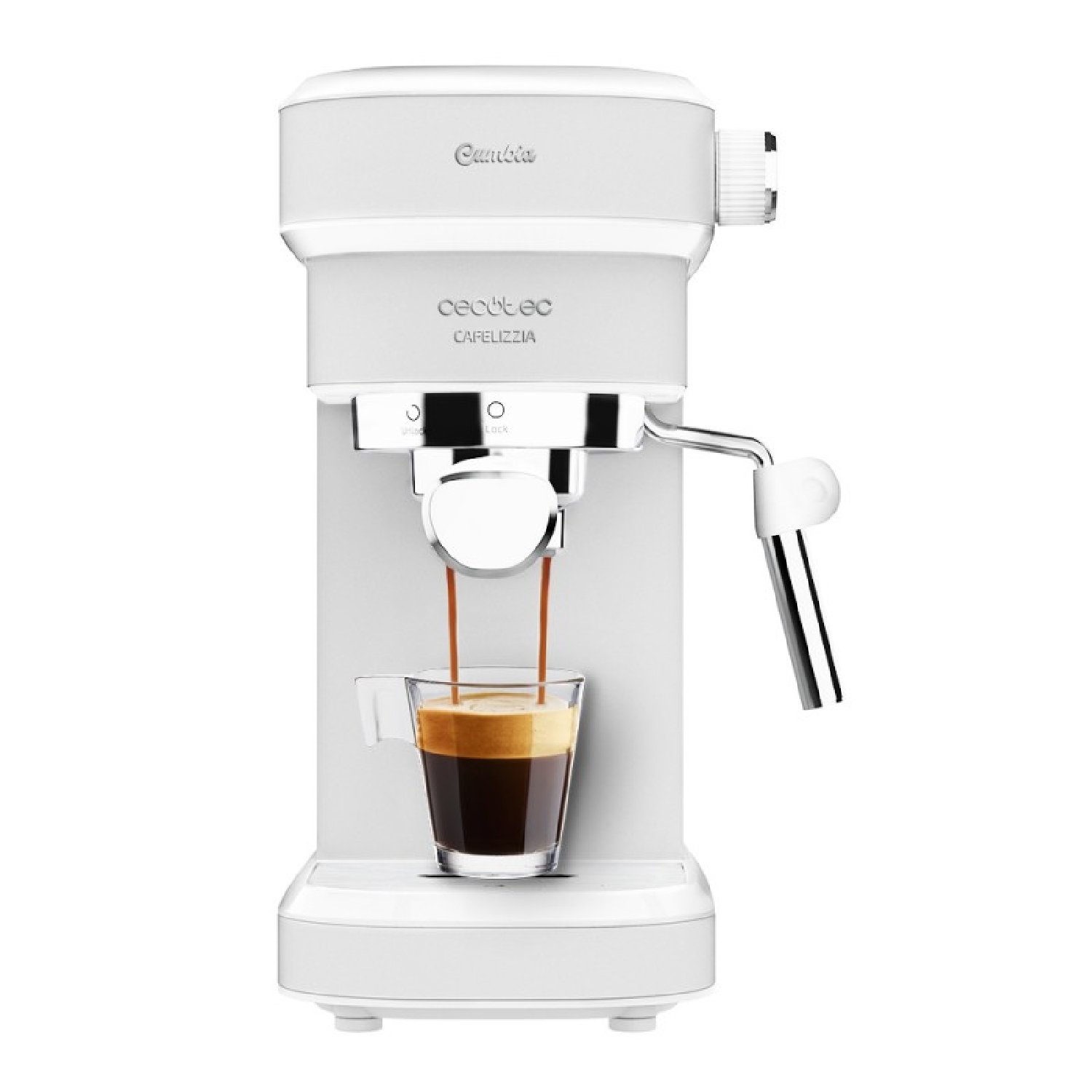 Cecotec Cafetera Express Power Espresso 20 Professionale. 850 W, 20 Bares,  Manómetro, Depósito de 1,6L, Brazo Doble Salida, Vaporizador, Superficie  Calientatazas, Acabados en Acero Inoxidable : Cecotec: : Hogar y  cocina