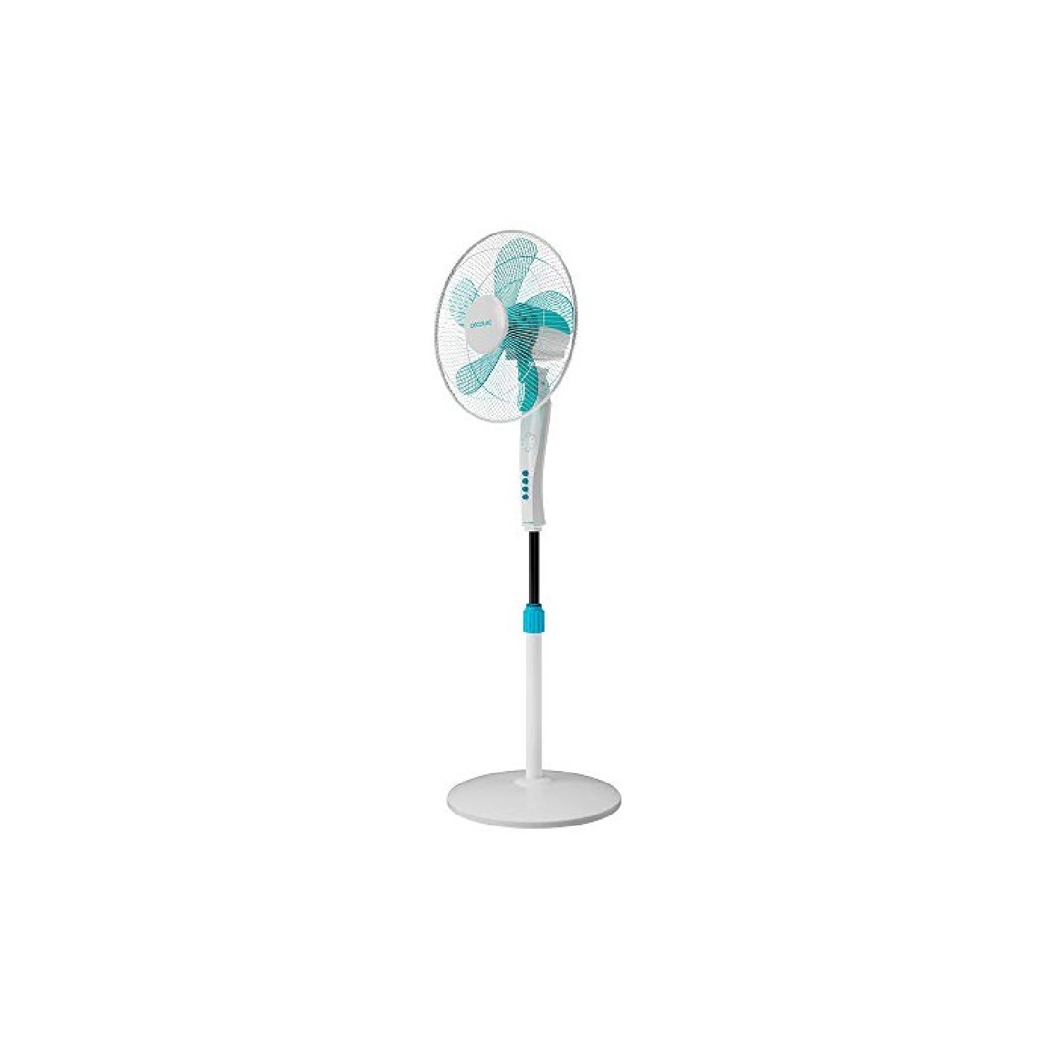 Cecotec Ventilador de Pie con Mando a Distancia y Temporizador EnergySilence 530 Power Connected White. 50 W, 5 Aspas de 40 cm