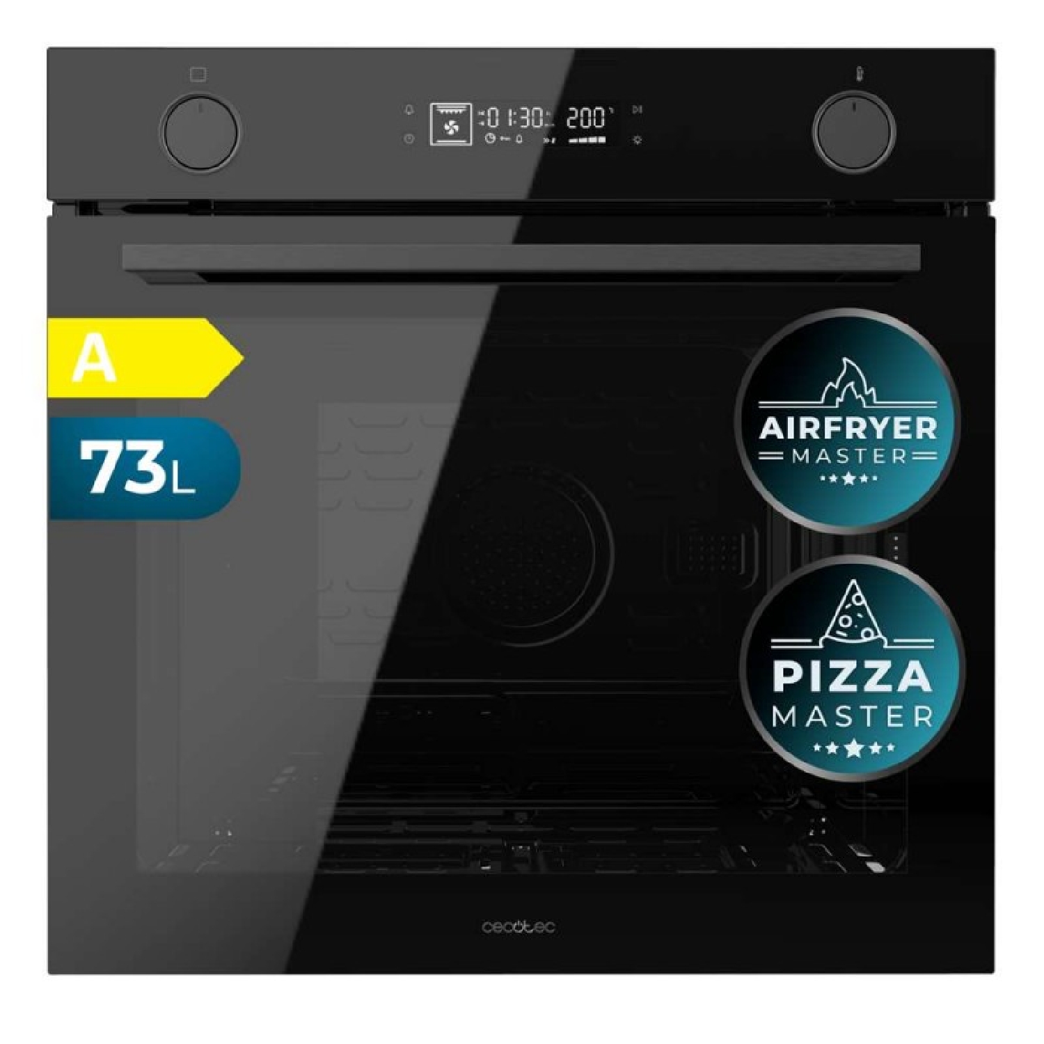Cecotec Horno Multifunción Air Fryer Bolero Hexa AF326000 Glass Black A
