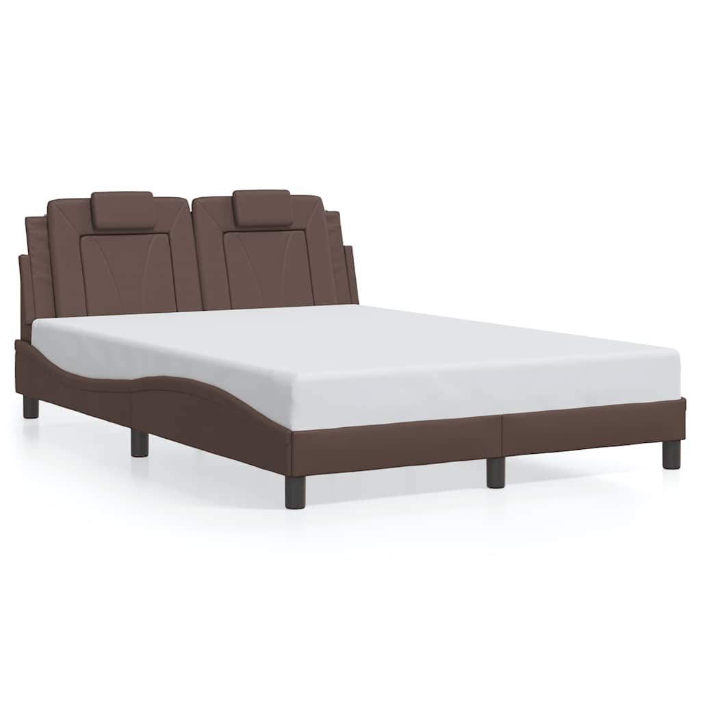 vidaXL Estructura de cama Viana sin colchón cuero sintético 120x200cm