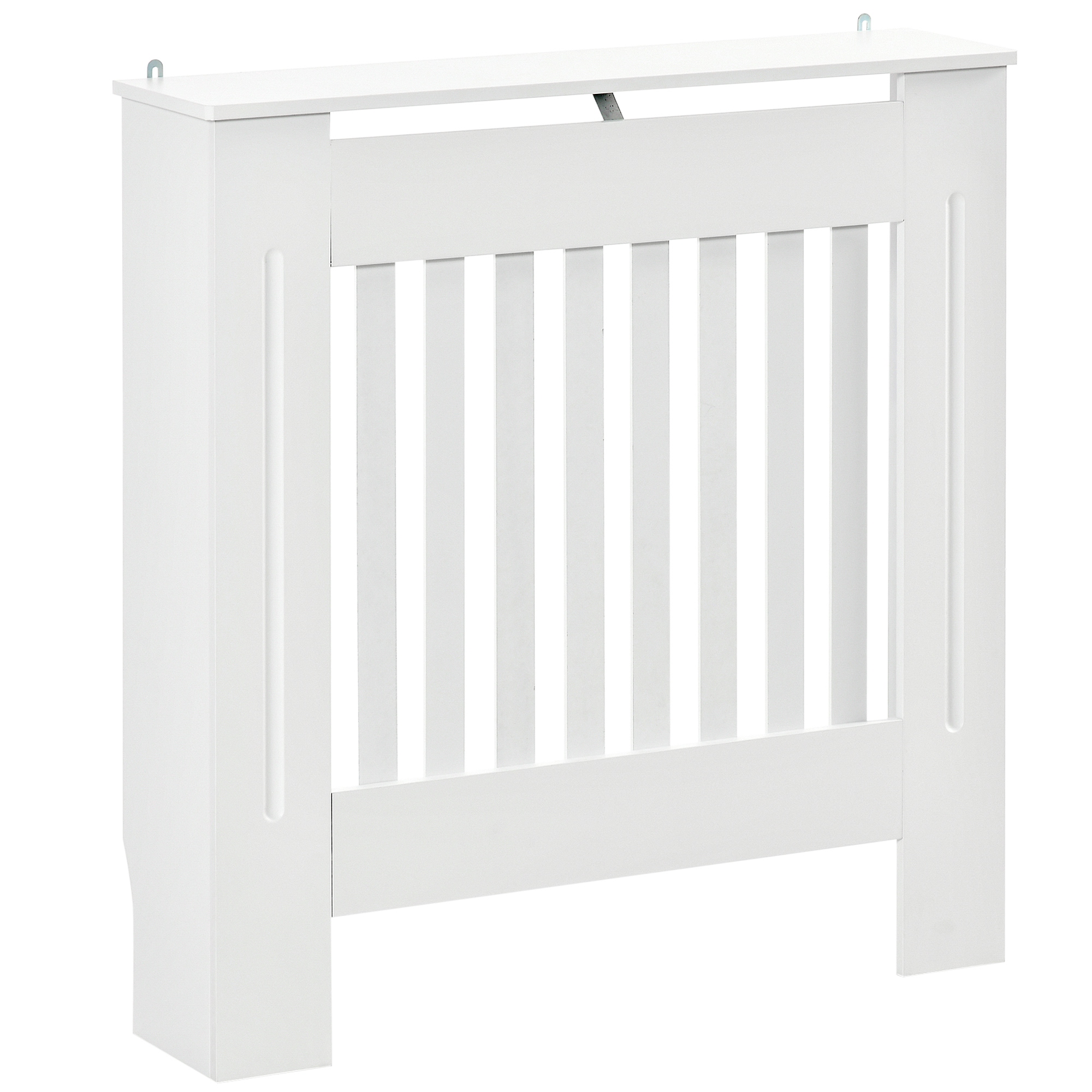 HOMCOM Cubre Radiadores Cubierta de Radiador Moderna 78x19x81 cm Cubreradiador de MDF para Sala de Estar Dormitorio Blanco