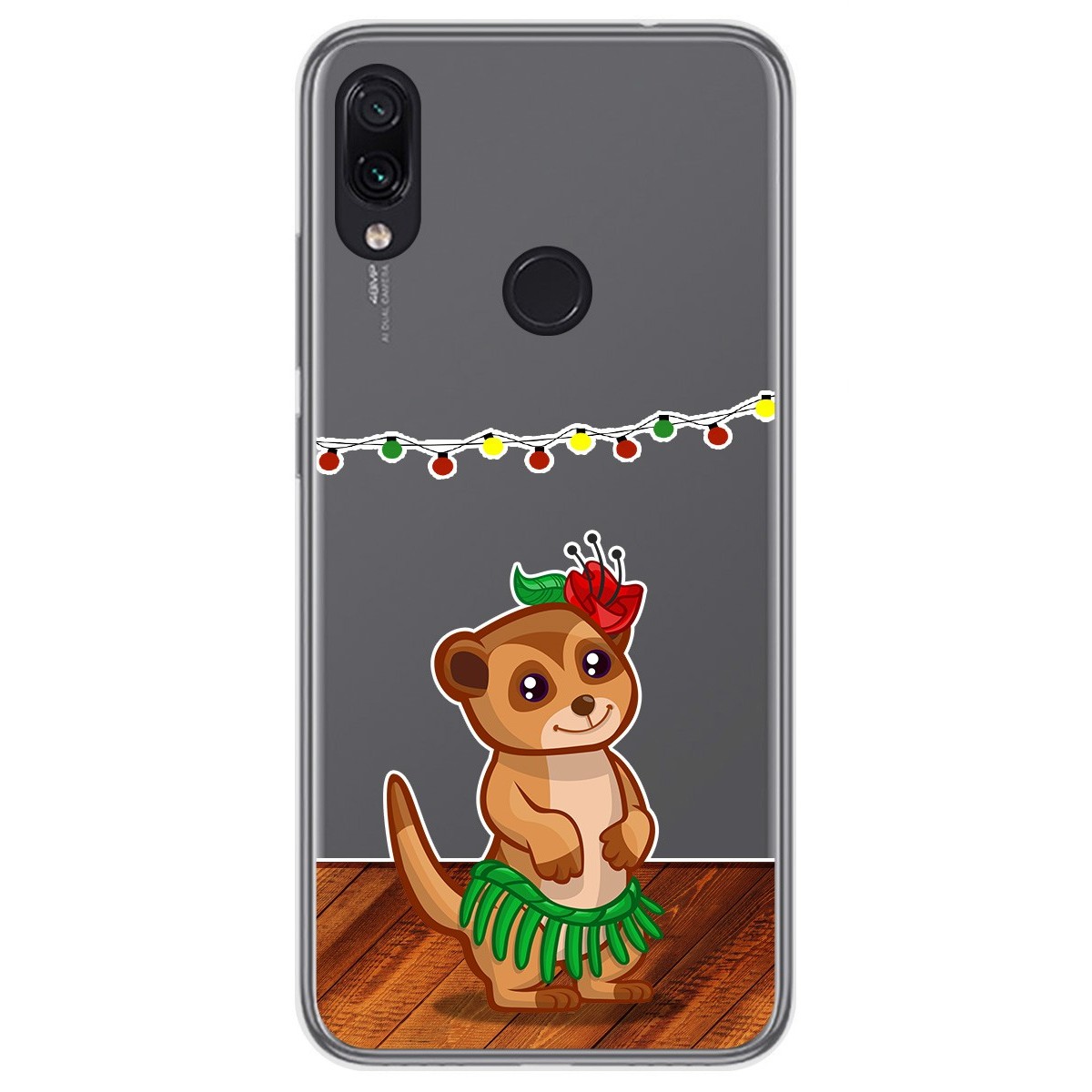 Tumundosmartphone Funda Gel Transparente para Xiaomi Redmi Note 7 diseño Suricata Dibujos