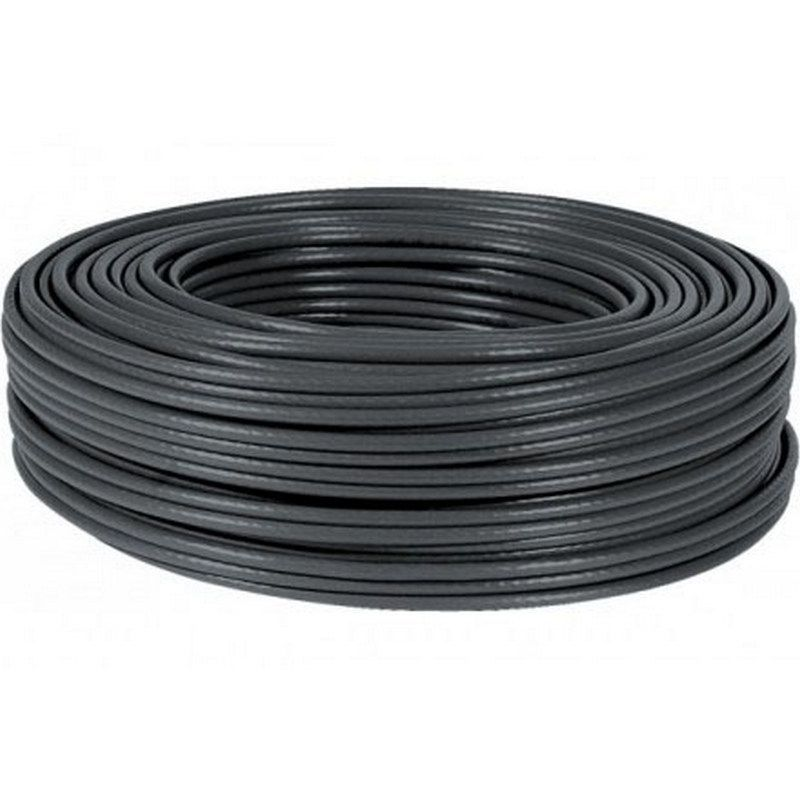 Nanocable Cable de red exterior impermeable RJ45 Cat.6 UTP rígido AWG24, negro, 305m