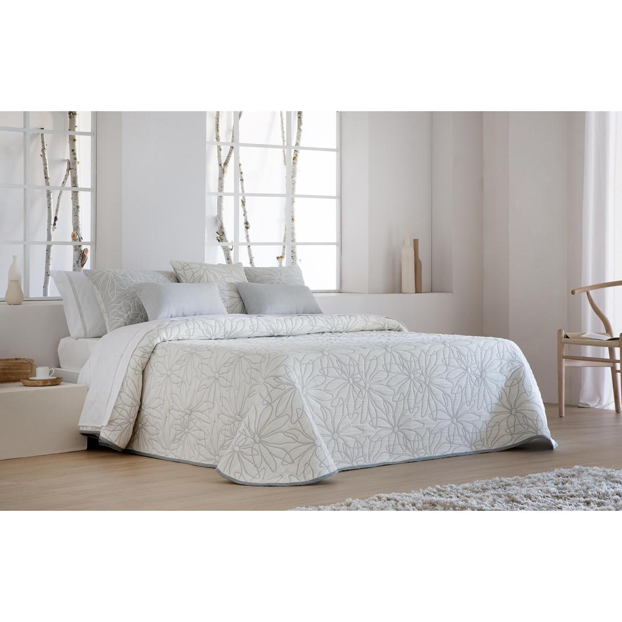 JVR - COLCHA TIPO 10 modelo NENUFAR - Tejido Jacquard Pique - Fabricado en España - Cama 90/105/135/150/160/180