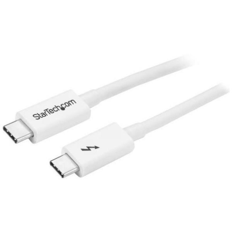 Cable 1m thunderbolt 3 blanco