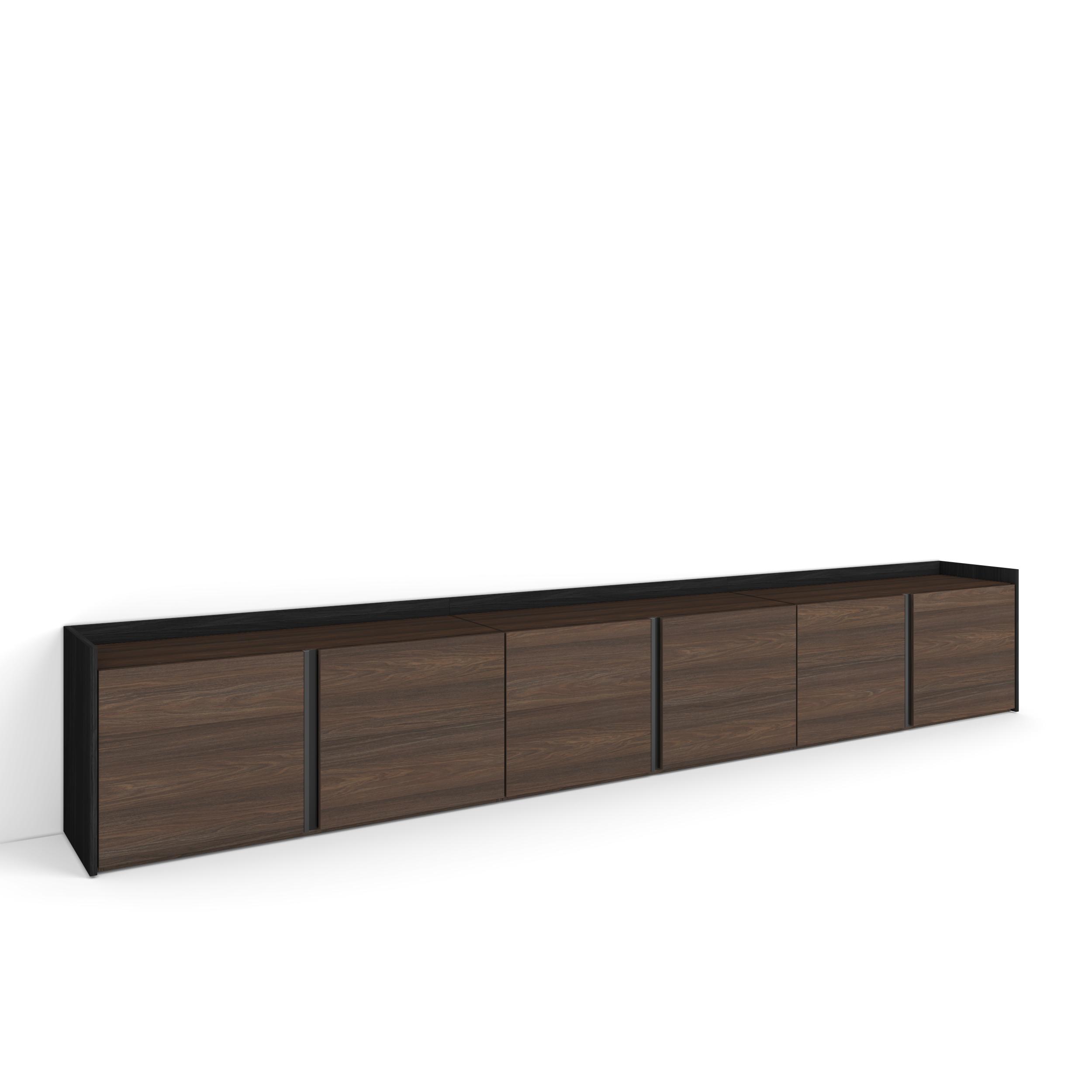 Mueble TV, Televisión, 309x35x50cm, Para TV hasta 80", Con almacenamiento