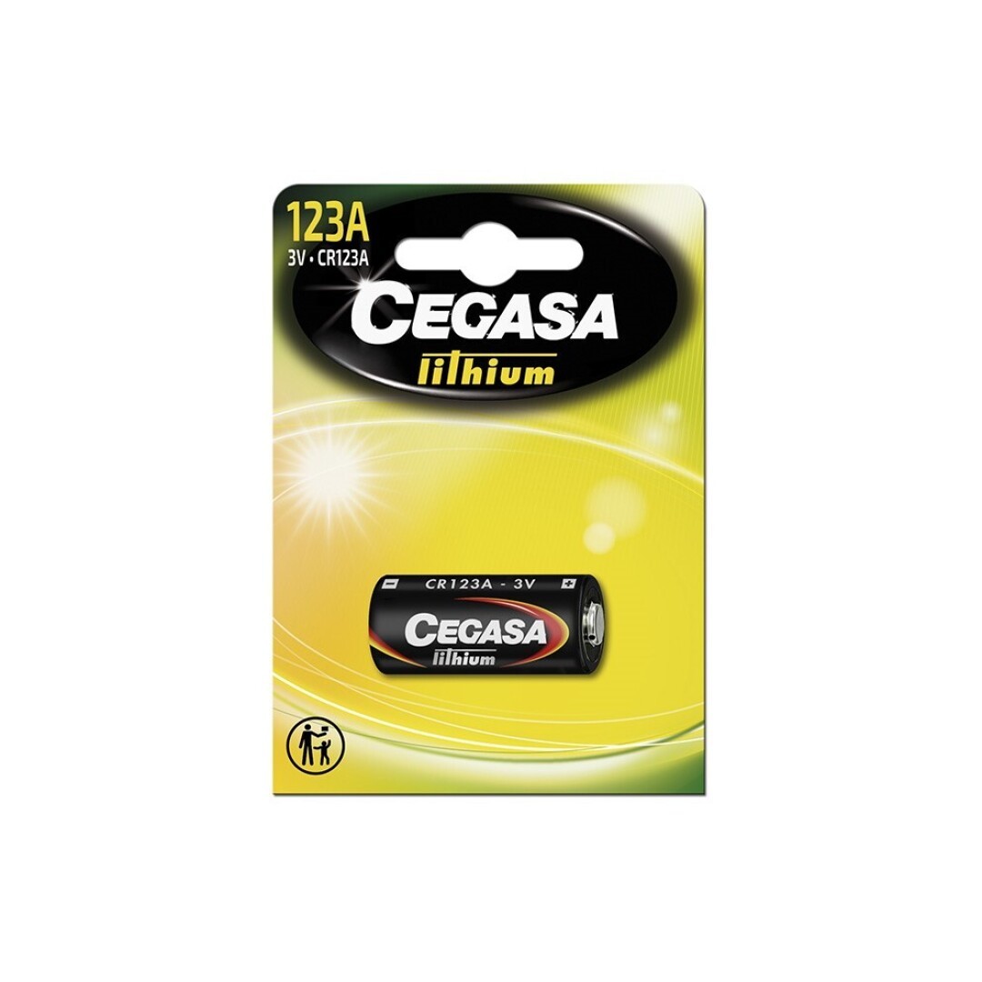 Pila CEGASA Litio CR123A 3V FT BL1