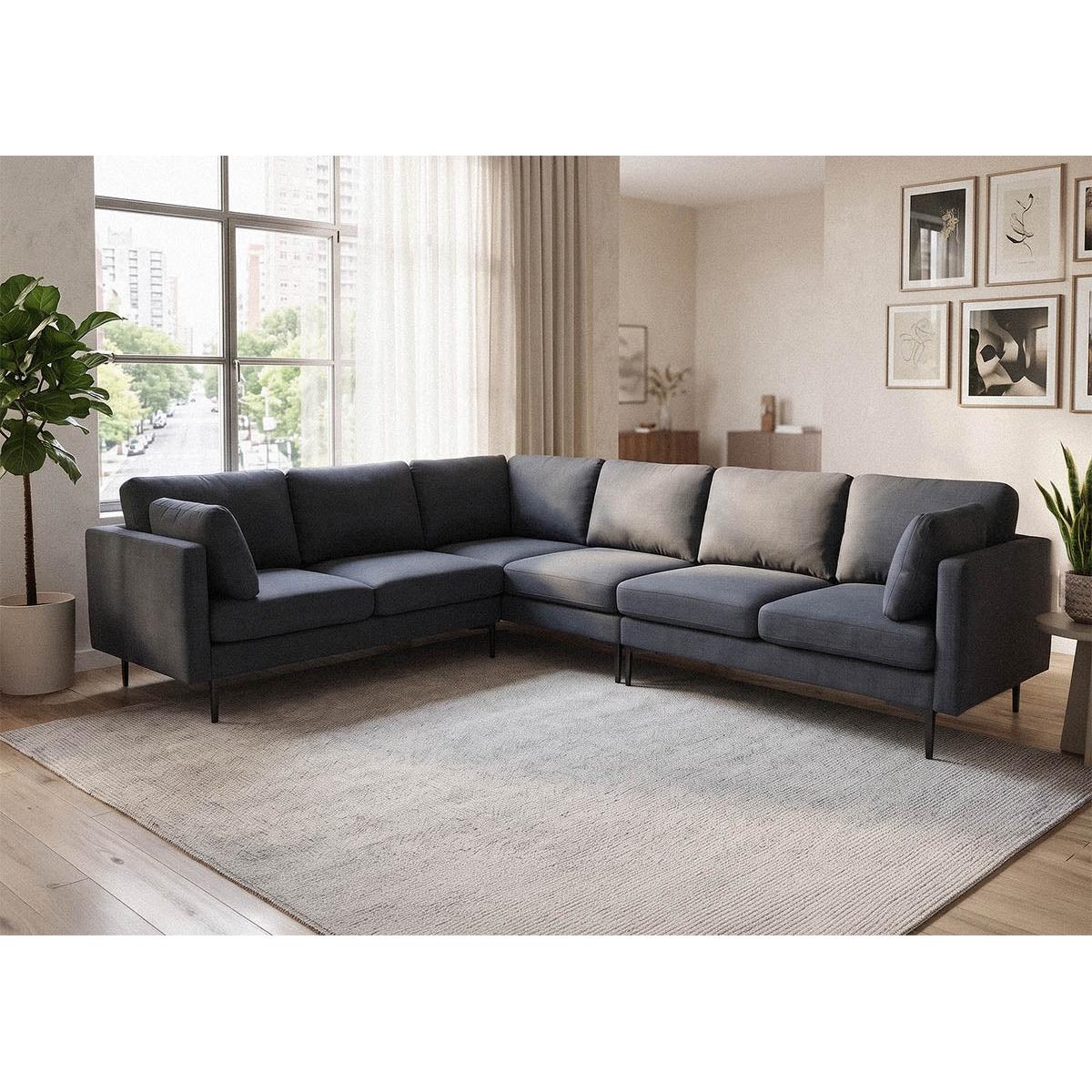 Sofa Rinconera Lea 270cm, Gris