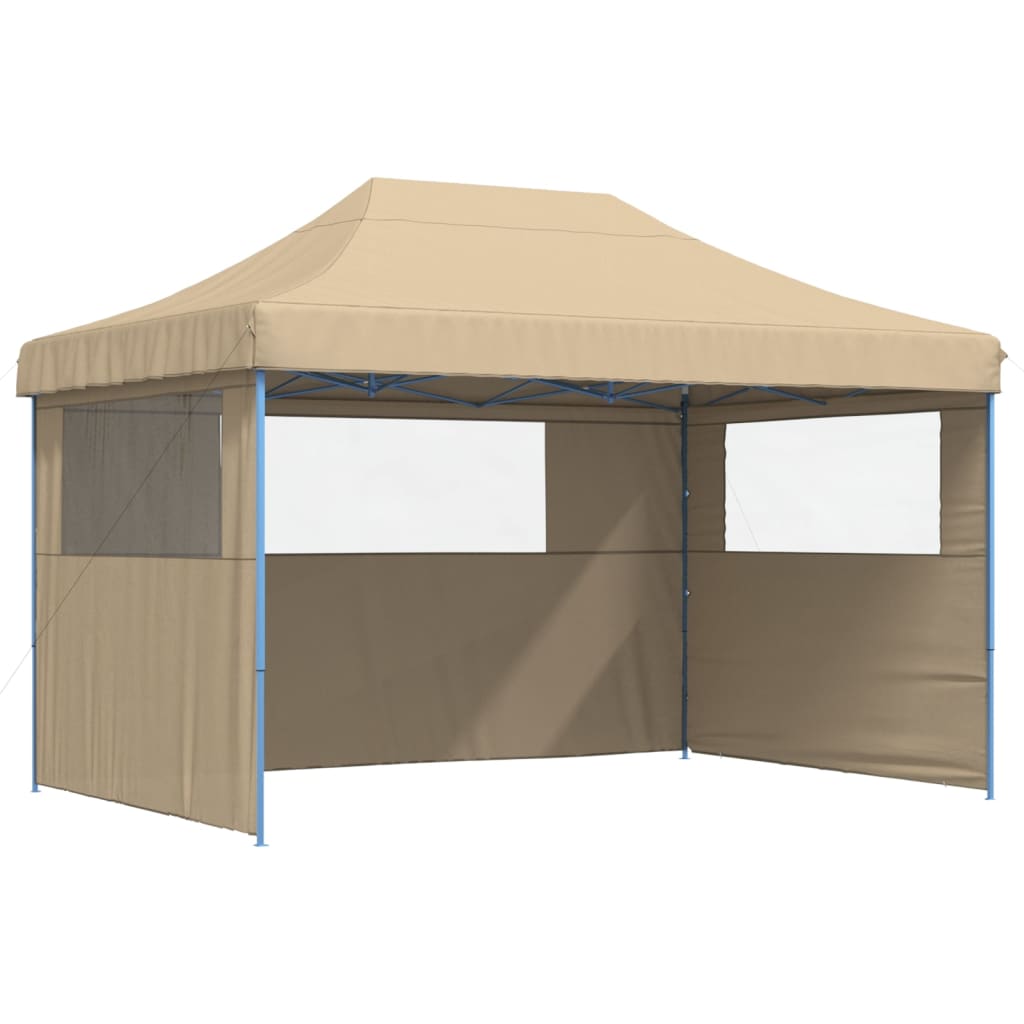 vidaXL Tienda de fiesta plegable Pop-Up 3 paredes laterales tienda Color Burdeos,  orange,  Beige y mas