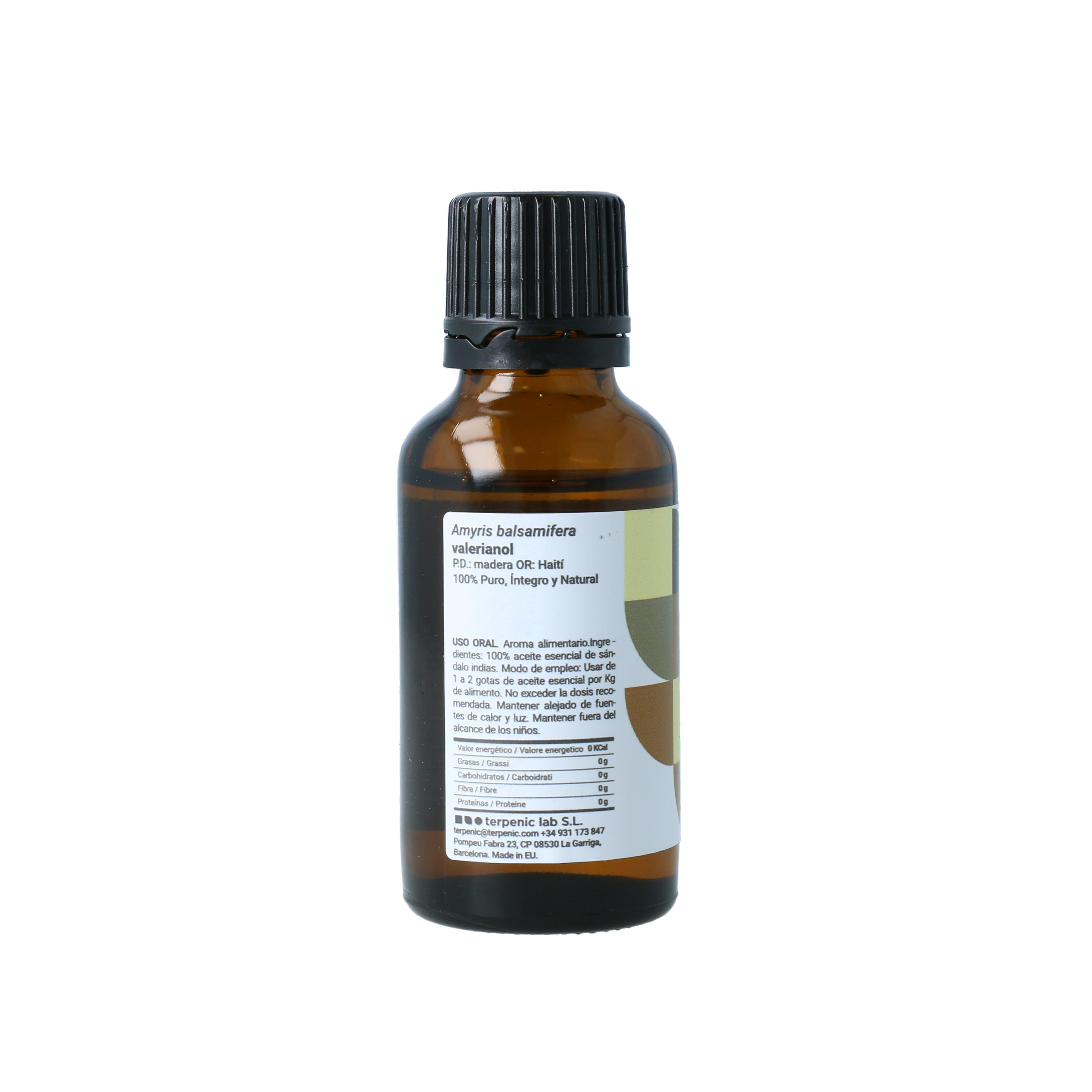 Aceite Esencial de Sándalo de Indias 30 ml de aceite esencial (Sándalo) Terpenic