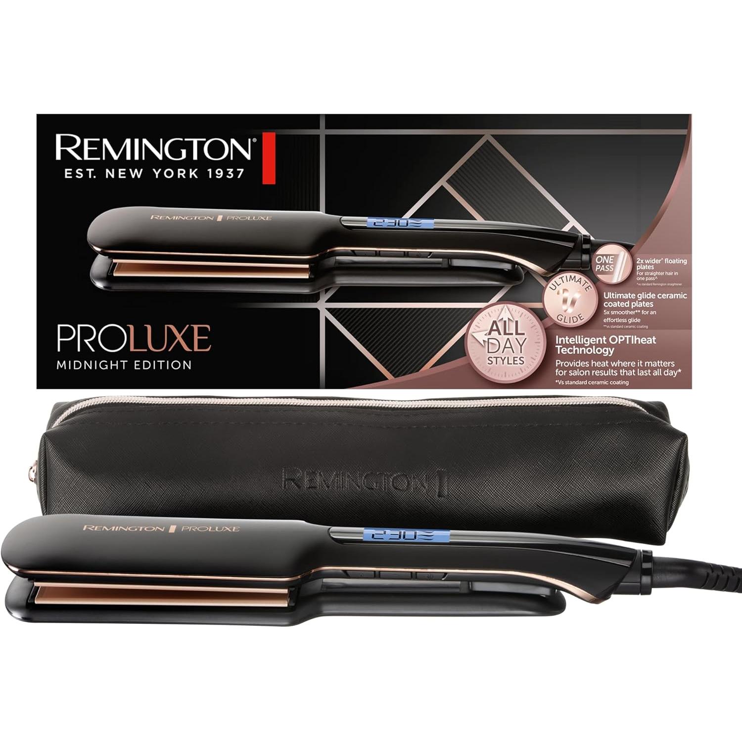 Remington Plancha de Pelo ProLuxe Midnight placas anchas