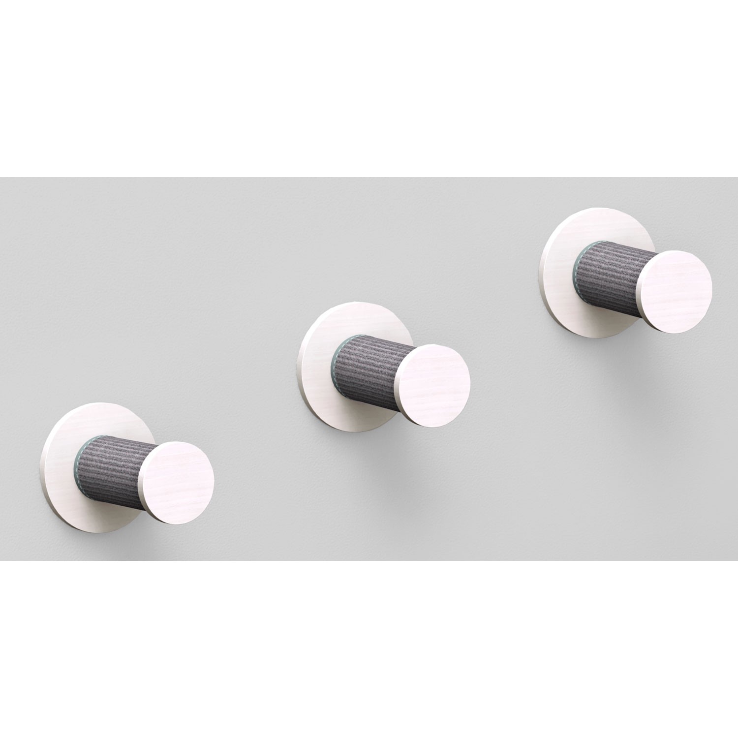 Trixie Set de Pared para Gatos con 3 Peldaños de Sisal Blanco/Gris
