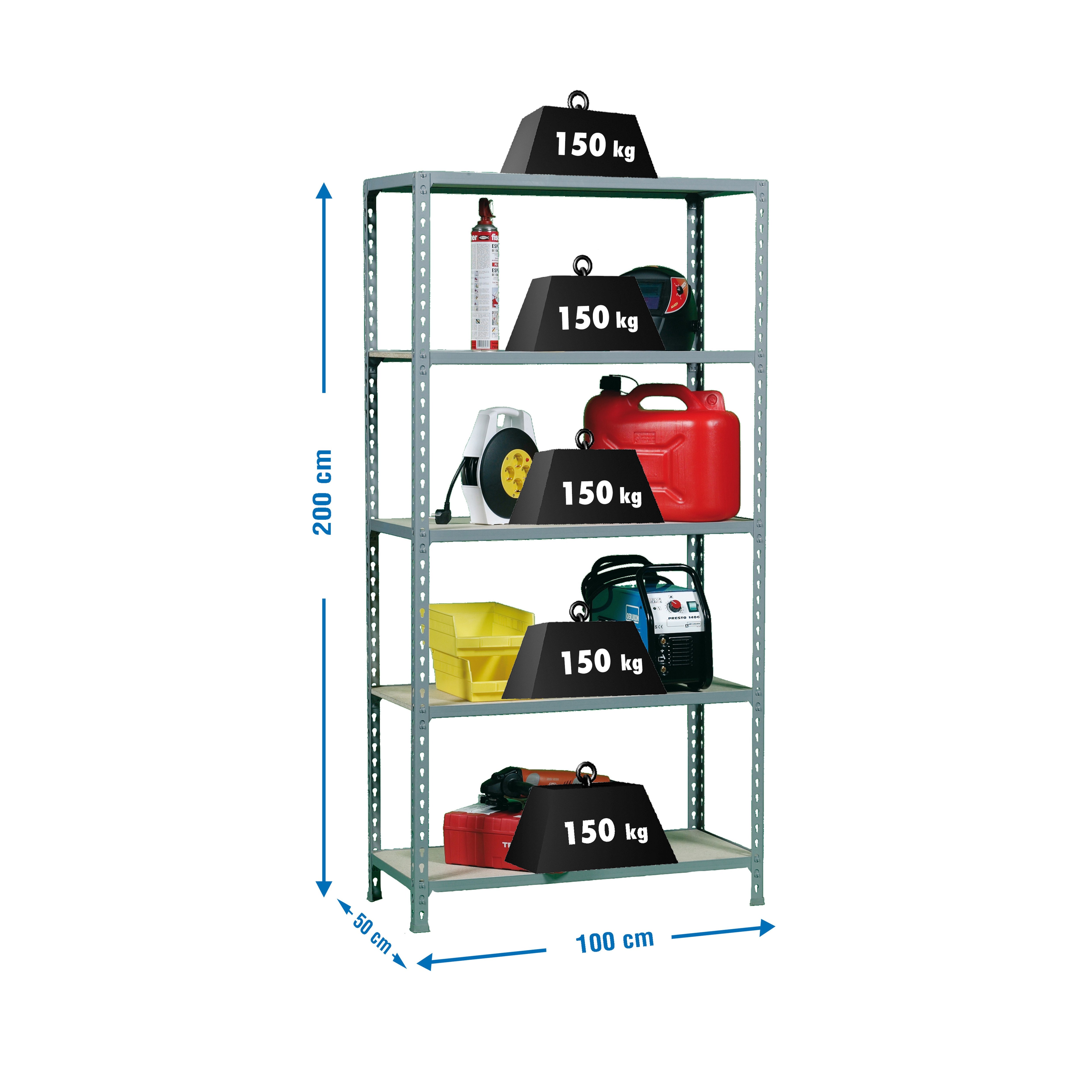 Estantería SIMONRACK SIMONRACK SimonrackMaderclick plus 5/500 gris/madera