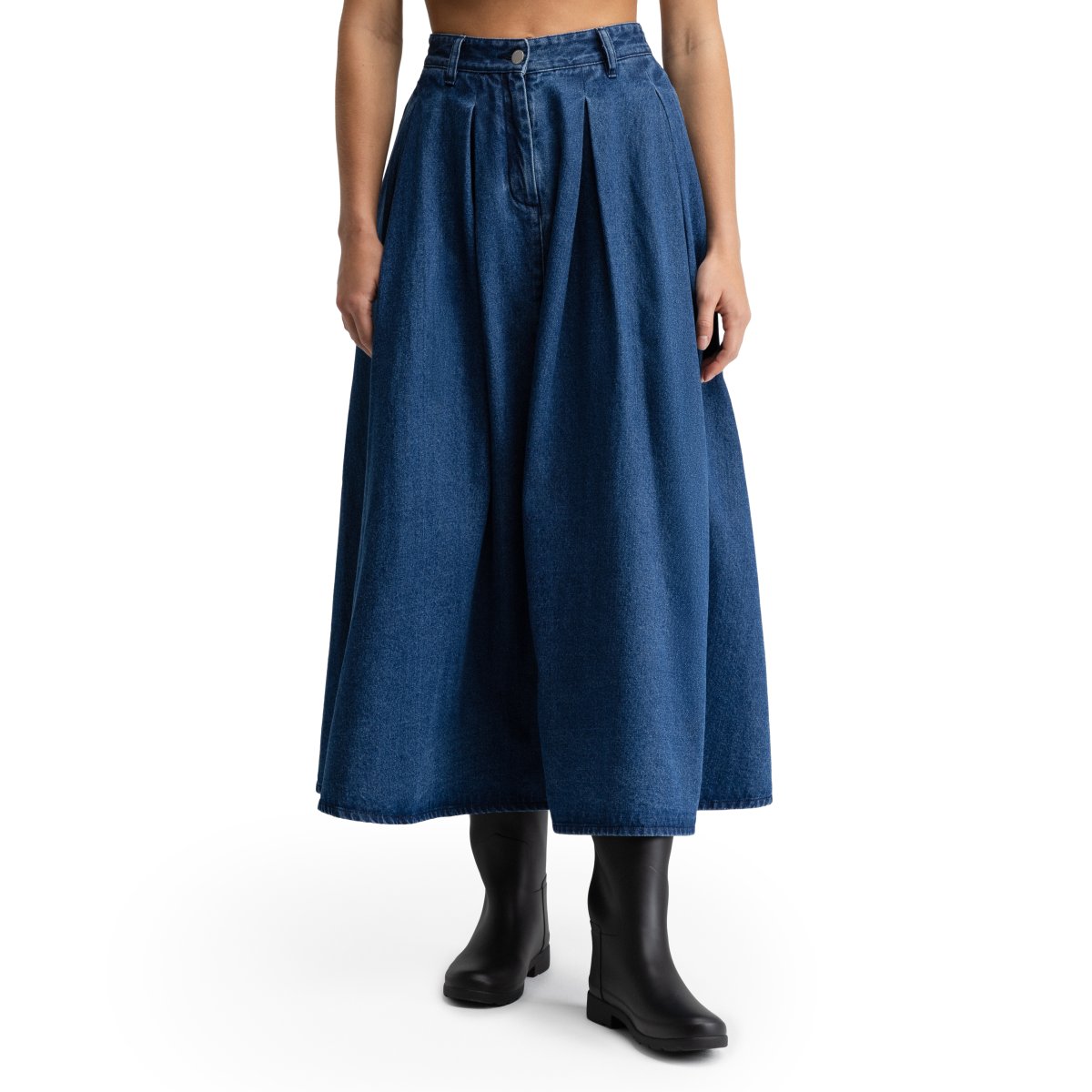SIROKO - Falda vaquera para mujer Siroko Alamo-W Blue_