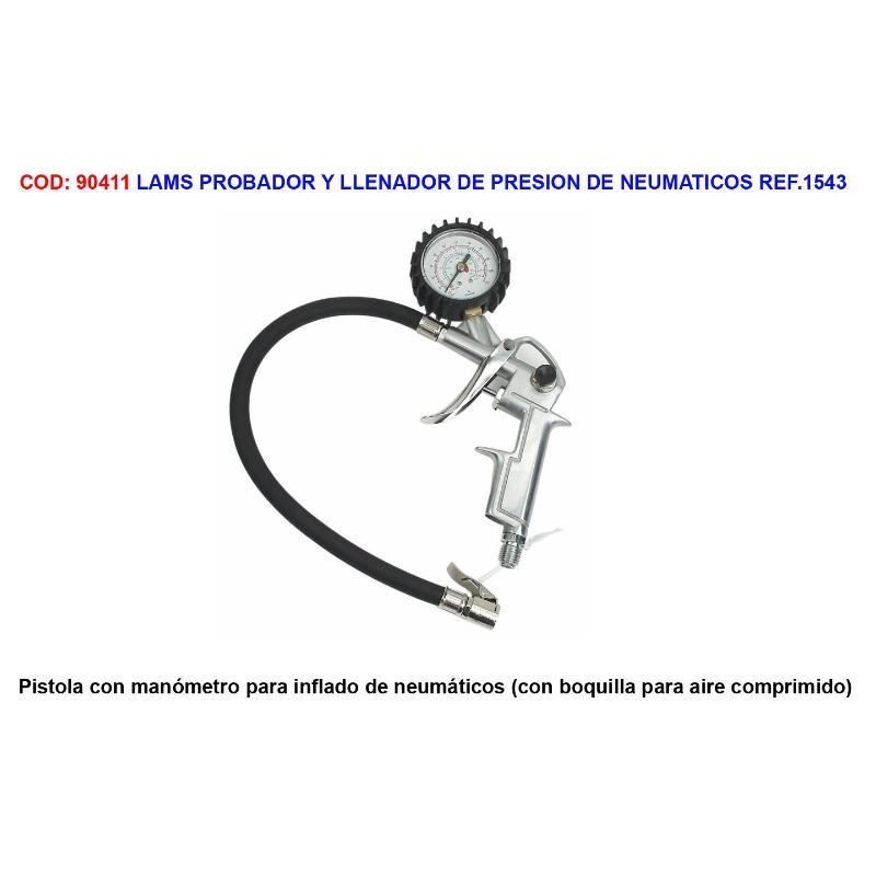 Lams probador y llenador de presion de neumaticos ref.1543