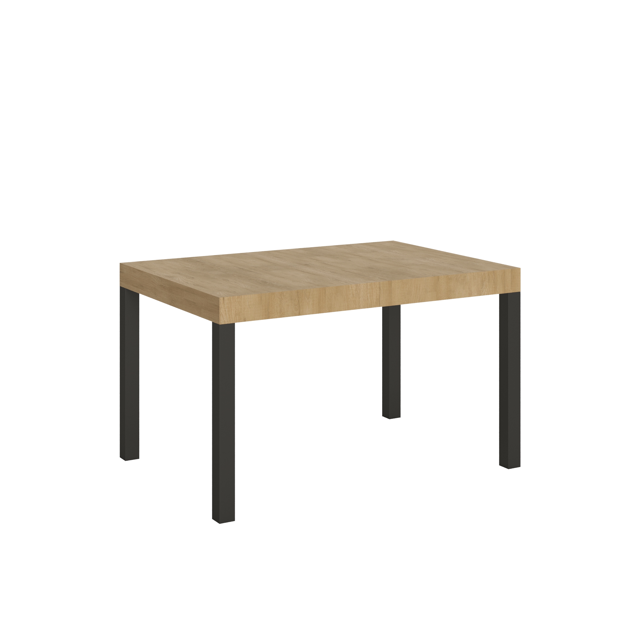 Mesa extensible Everyday 120/380x90 cm roble natural con patas antracita - Itamoby