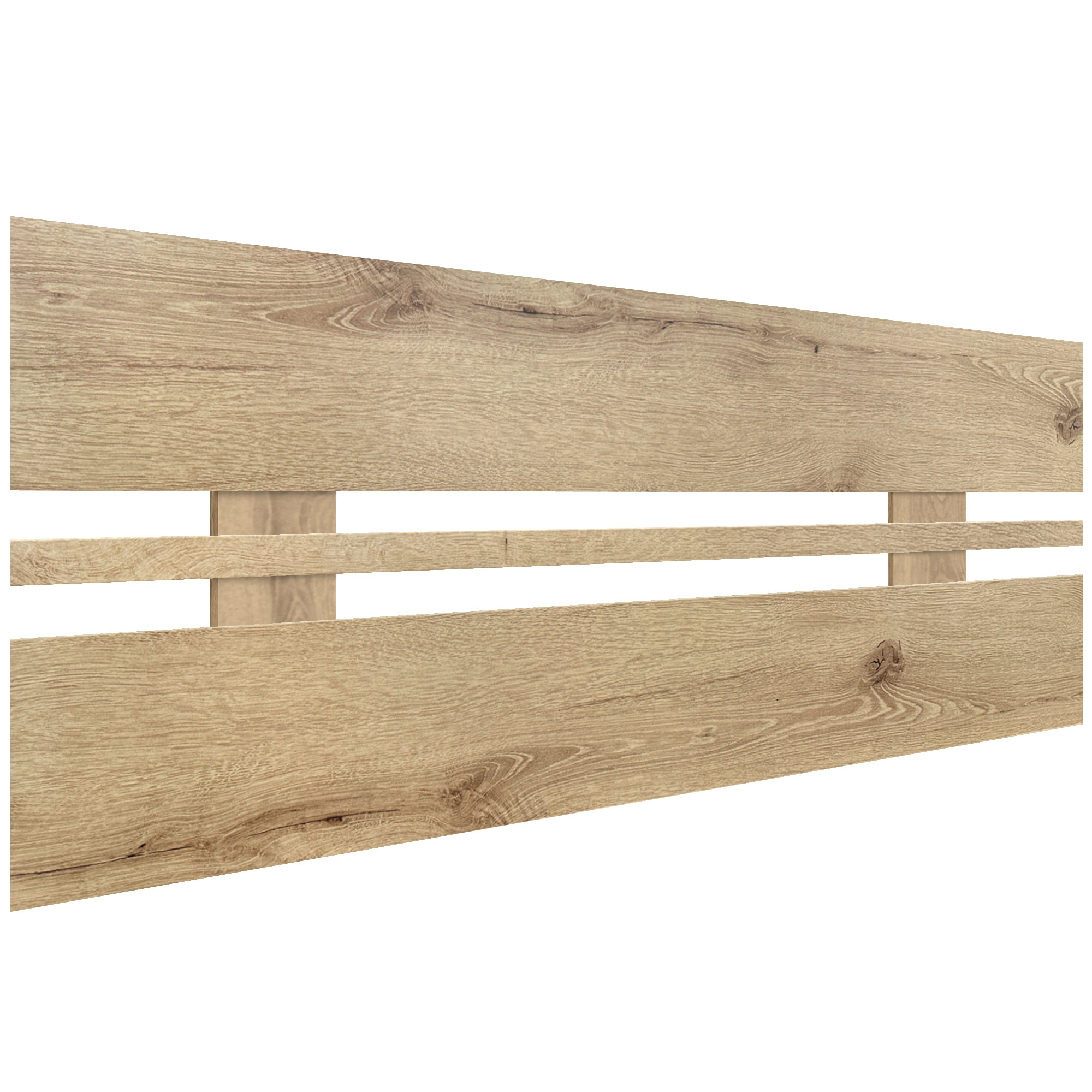 DHOME Cabecero de Madera reciclada DM Horizontal Ancho Cama Palets Herrajes incluidos Listo para colgar