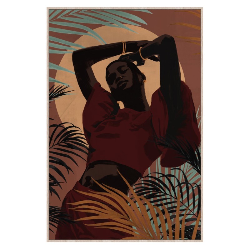 Signes Grimalt By SIGRIS - Cuadro Mujer Africana Verde de Pintura