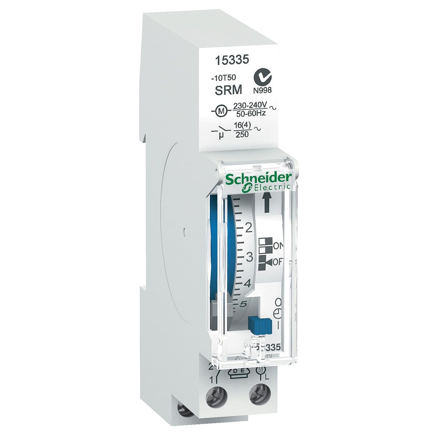 Interruptor horario diario analógico Acti9 IH 1 módulo 1 canal 16 A Schneider Electric 15335