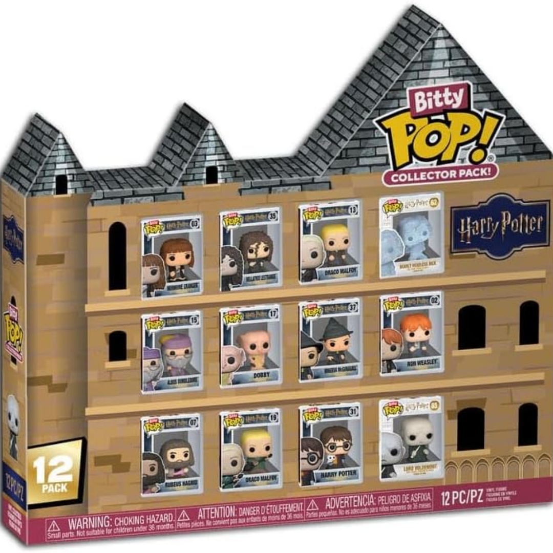 FUNKO BITTY POP! HARRY POTTER - MULTIPACK 12 PERSONAJES, 92219, TIENDA CON LICENCIA OFICIAL, 100% ORIGINAL, SAGA, SERIE, MAGIA, CABEZÓN