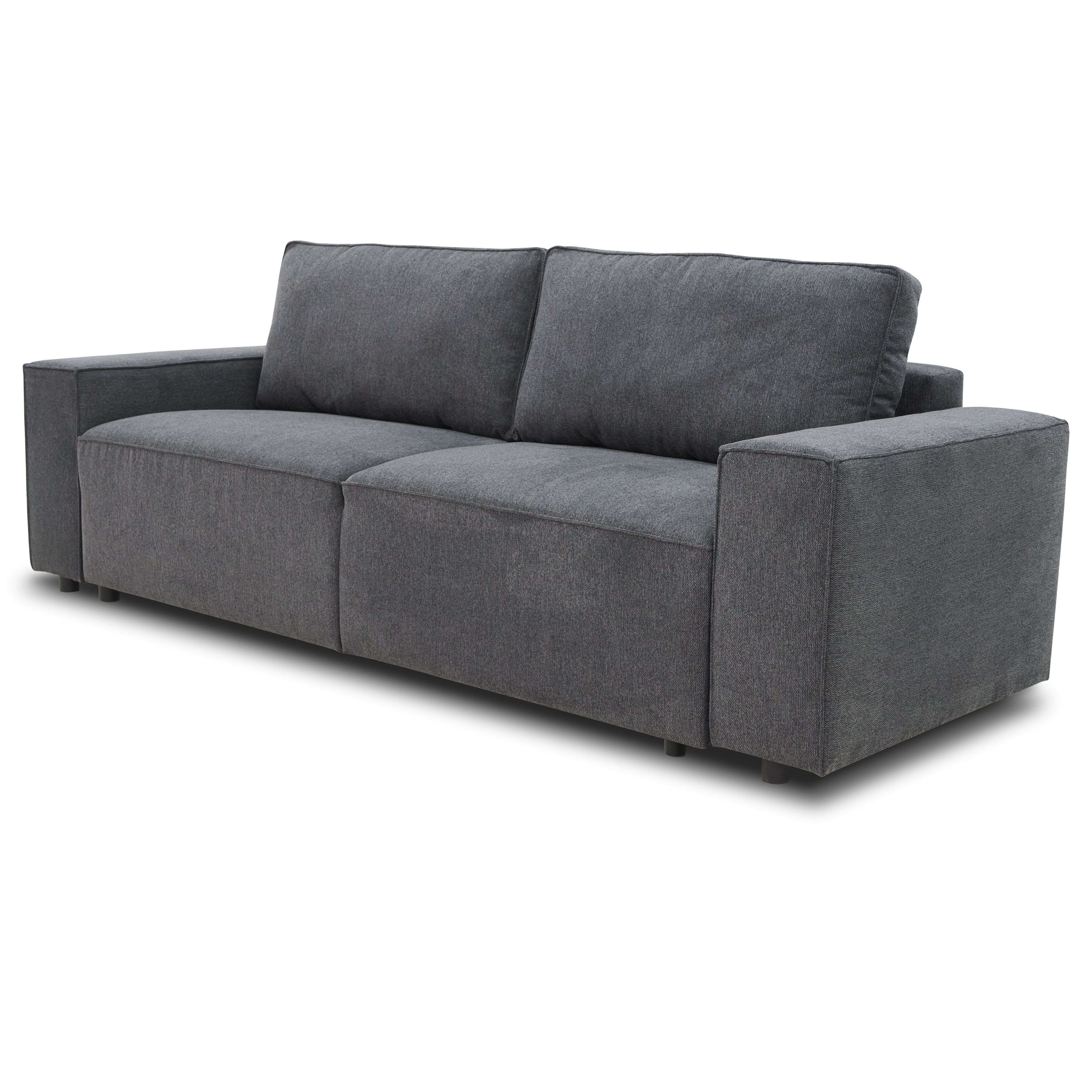 Miroytengo Sofá Cama Dutch para Salón Comedor Estilo Contemporáneo en Color Gris Antracita o Beige de 3 Plazas y con Arcón 239 cm