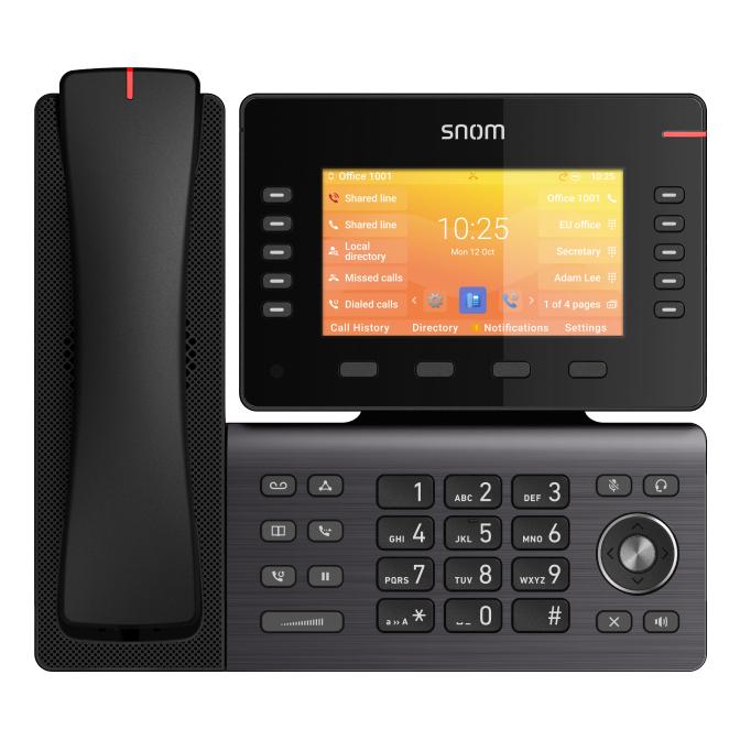Snom D892M teléfono IP Negro TFT Wifi