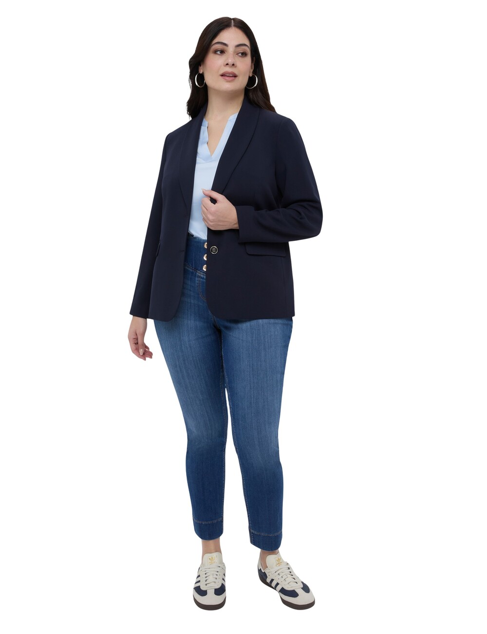 Fiorella Rubino - Jeggings de denim con botones decorativos