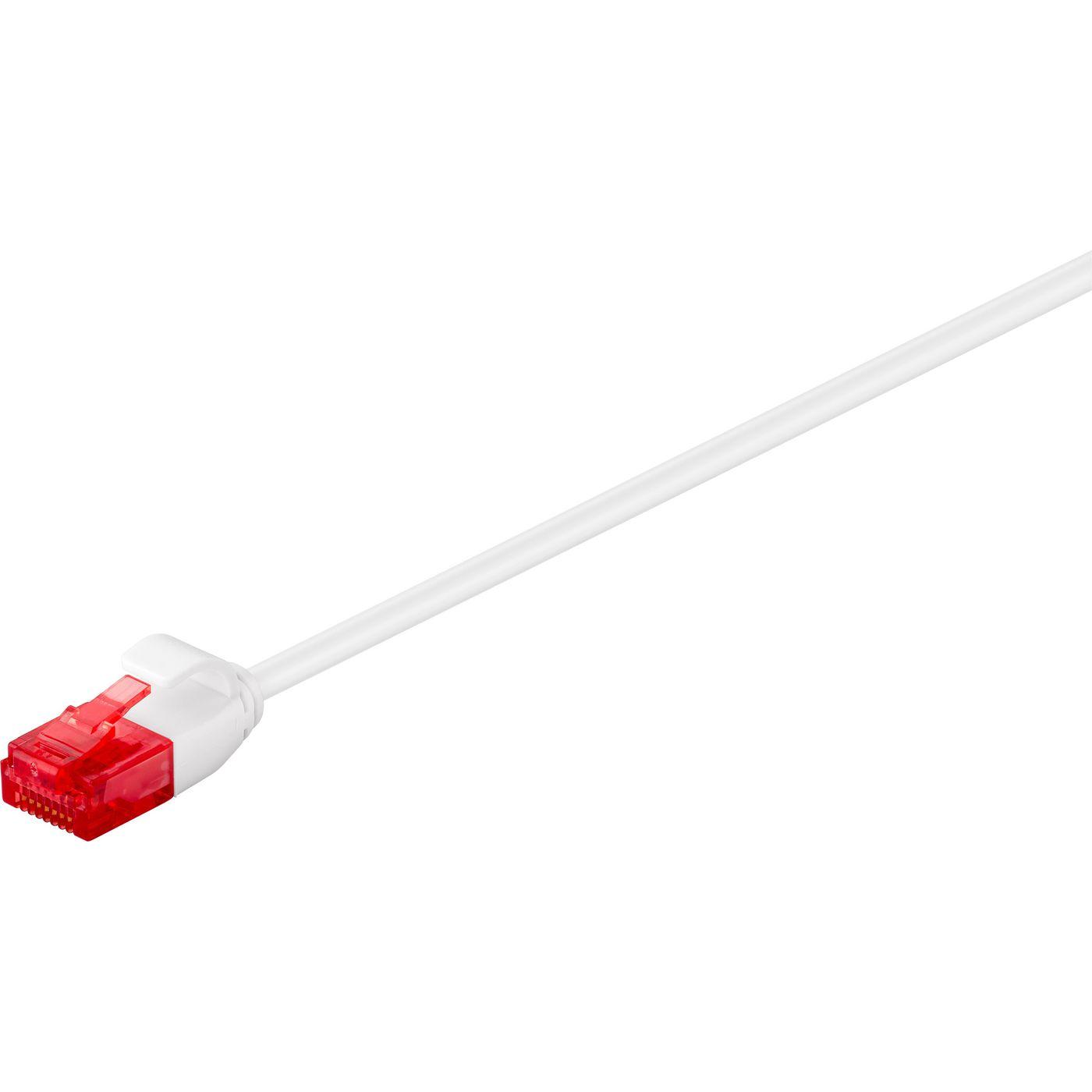 Microconnect Cable de Red U/UTP CAT6 0.25M Blanco Ultra Delgado