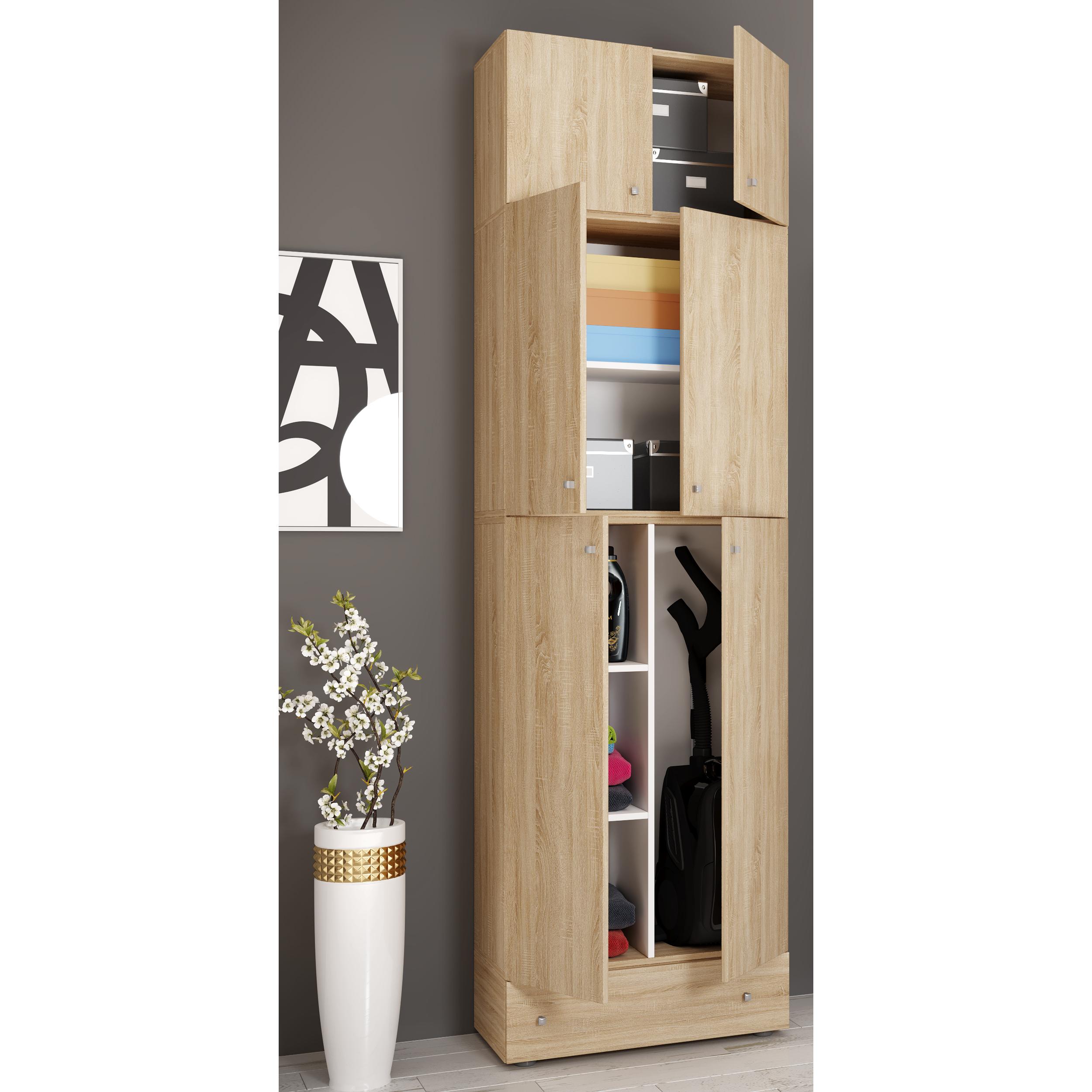 Escobero de madera Aspirador Armario de limpieza Armario doméstico Cajón Lona SA Escobero de madera Aspirador Armario de limpieza Armario doméstico Cajón Lona SA