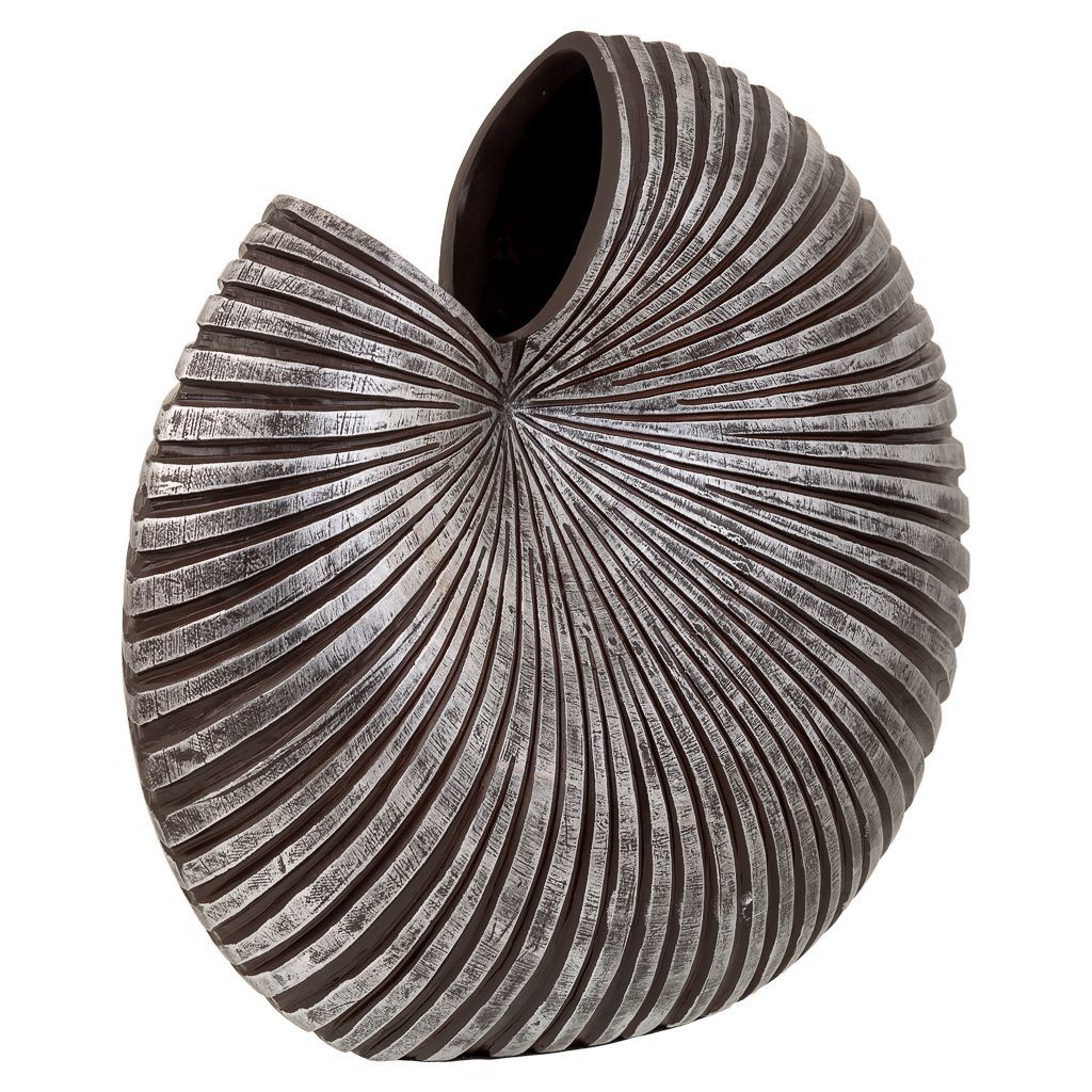 Jarron De Poliresina Plata 20x46x41cm, El mejor complemento para tu hogar