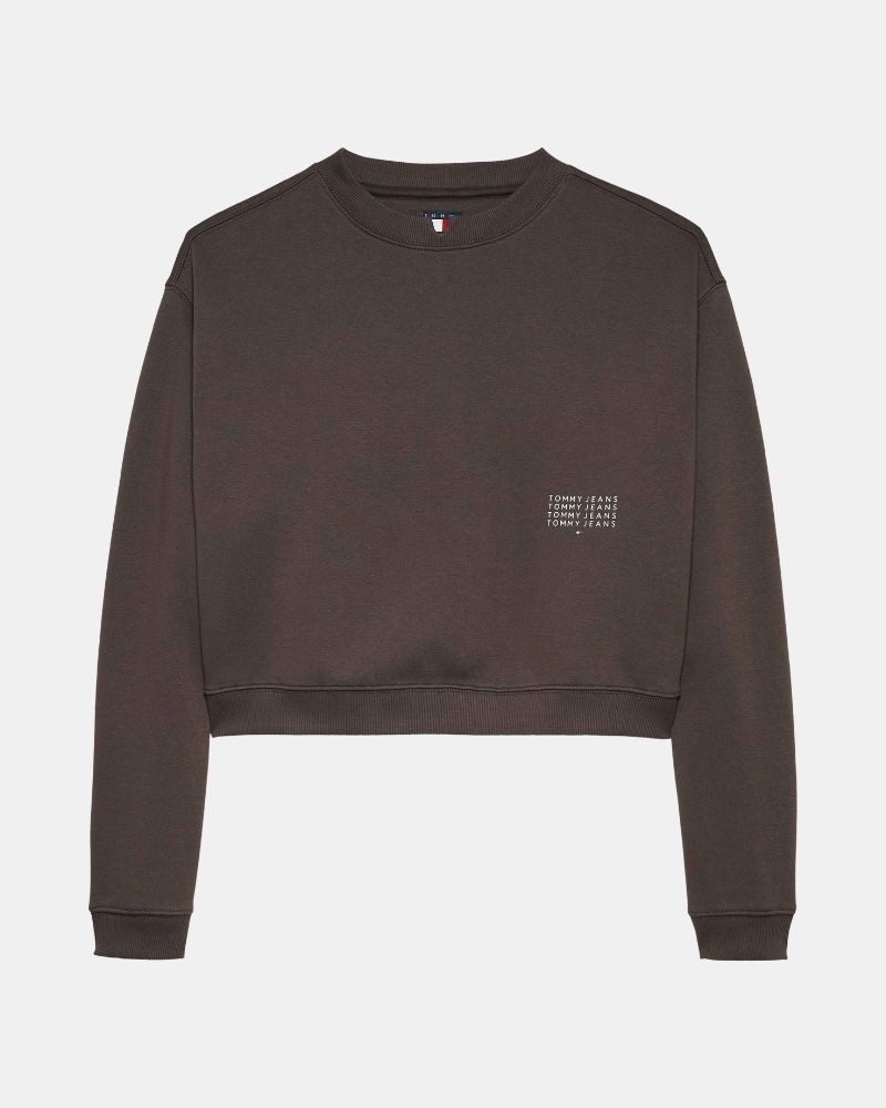 TOMMY HILFIGER DW0DW21923GW1  Sudaderas Sin capucha Mujer Marrón