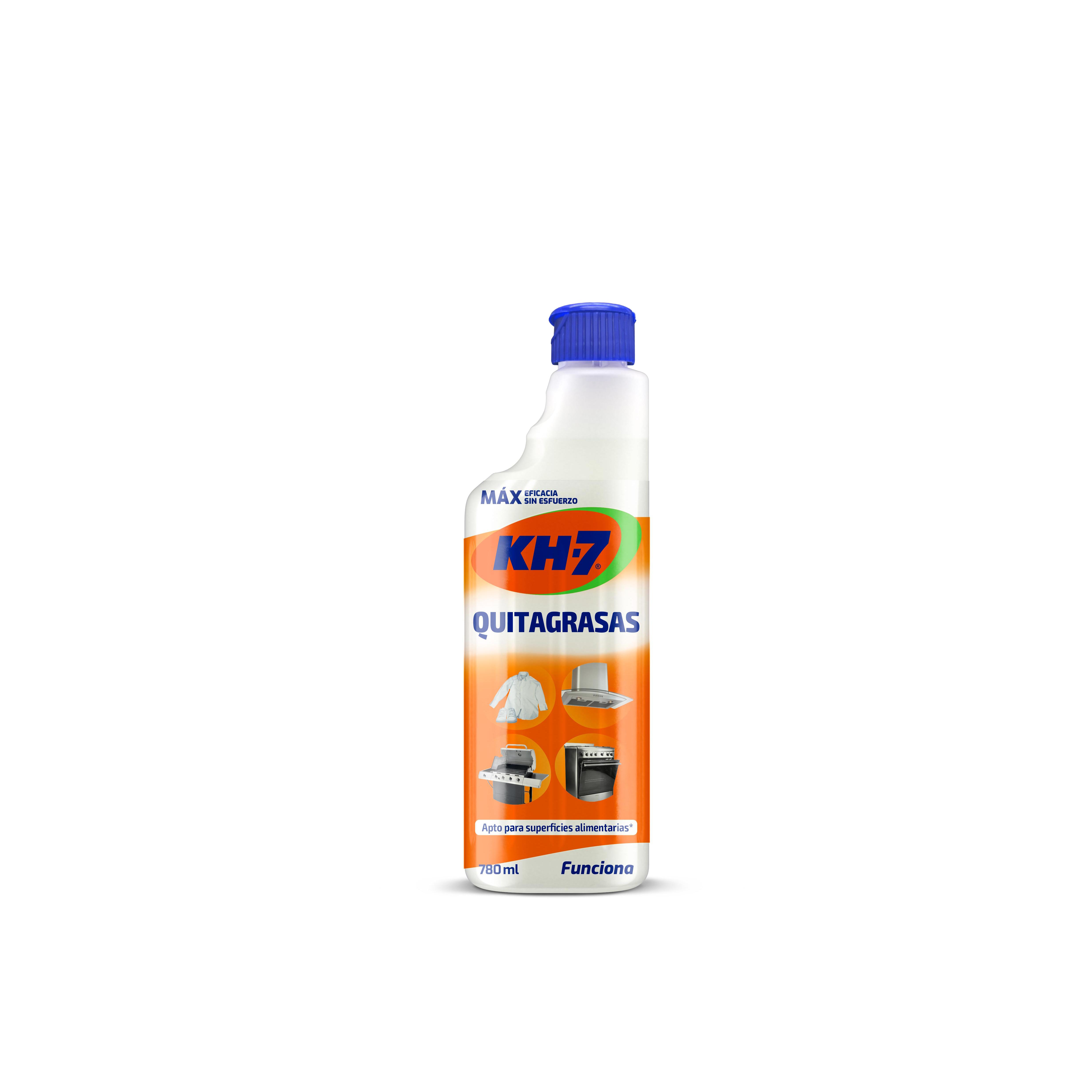 PACK KH-7 Quitagrasas Profesional 5 litros + Pistola Quitagraas Citrico 750 ml GRATIS - Elimina sin esfuerzo la grasa y suciedad más incrustada - Kh7 Profesional