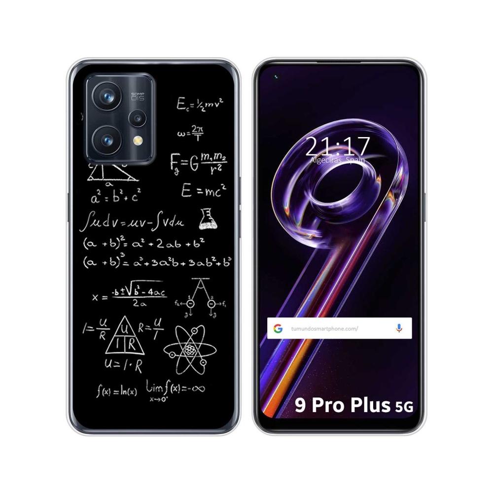 Tumundosmartphone Funda Silicona Realme 9 Pro Plus 5G Diseño Formulas Dibujos