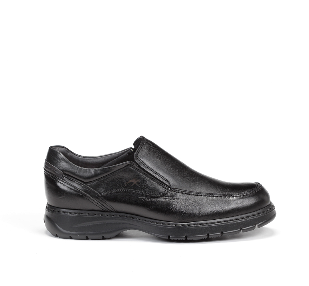 Zapatos Fluchos CRONO 9144 Slip On Negro - Confort Garantizado