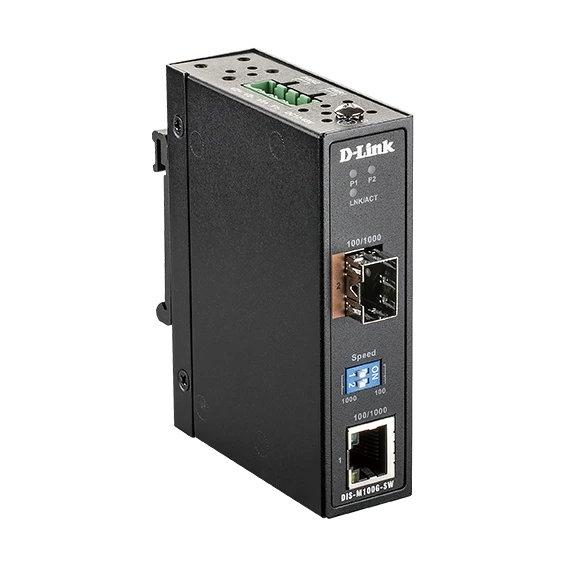 HUB SWITCH PUERTOS 1X 100/1000BASE-T; 1X SFP D-LINK DLINK DIS-M100G-SW | 10/100/1000BASE-T, NEGRO