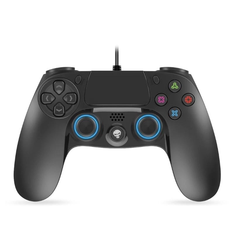 Spirit Of Gamer Mando PS4 Negro/azul con Vibración y Cable USB