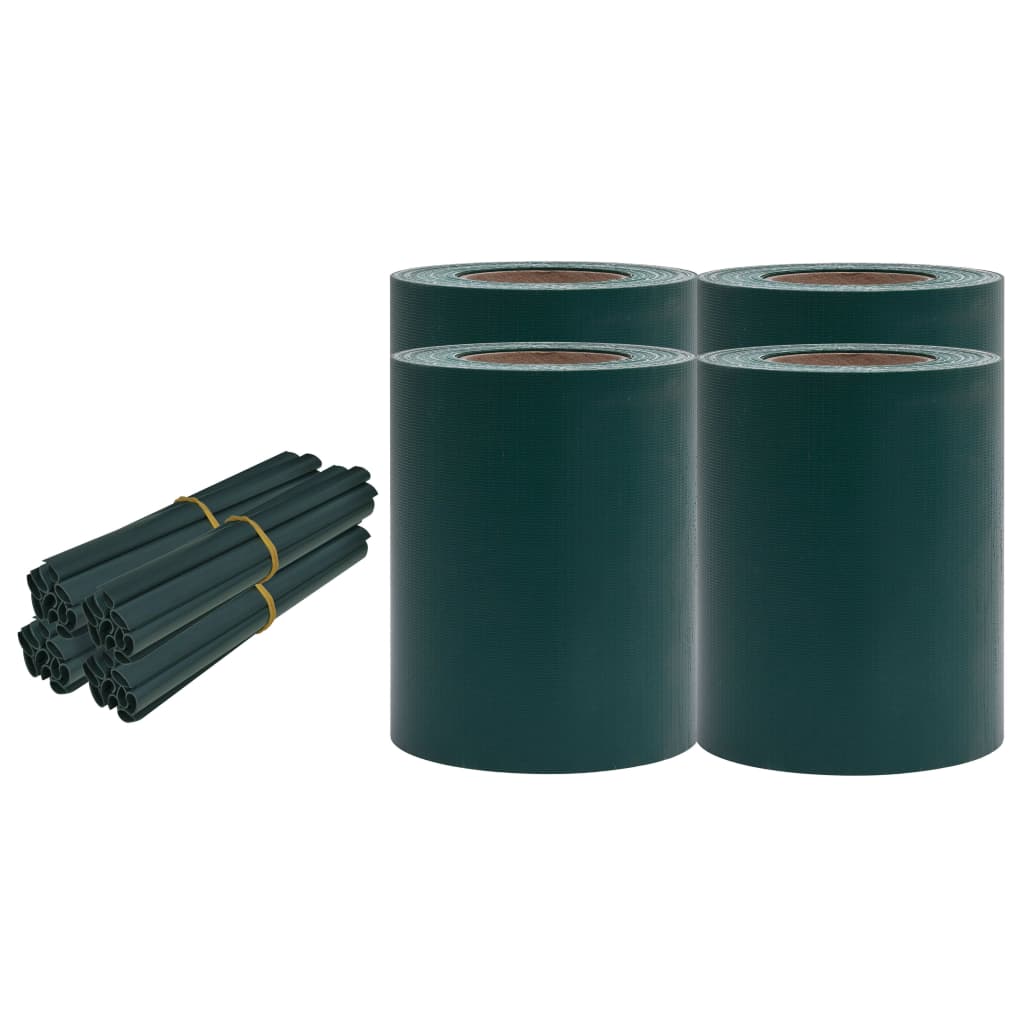 Vidaxl Paneles de Privacidad 4 Uds PVC 35x0,19 M Color Estampado de Hojas