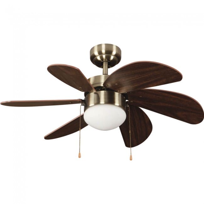 Wonderlamp Ventilador de techo con luz Basic Marrón