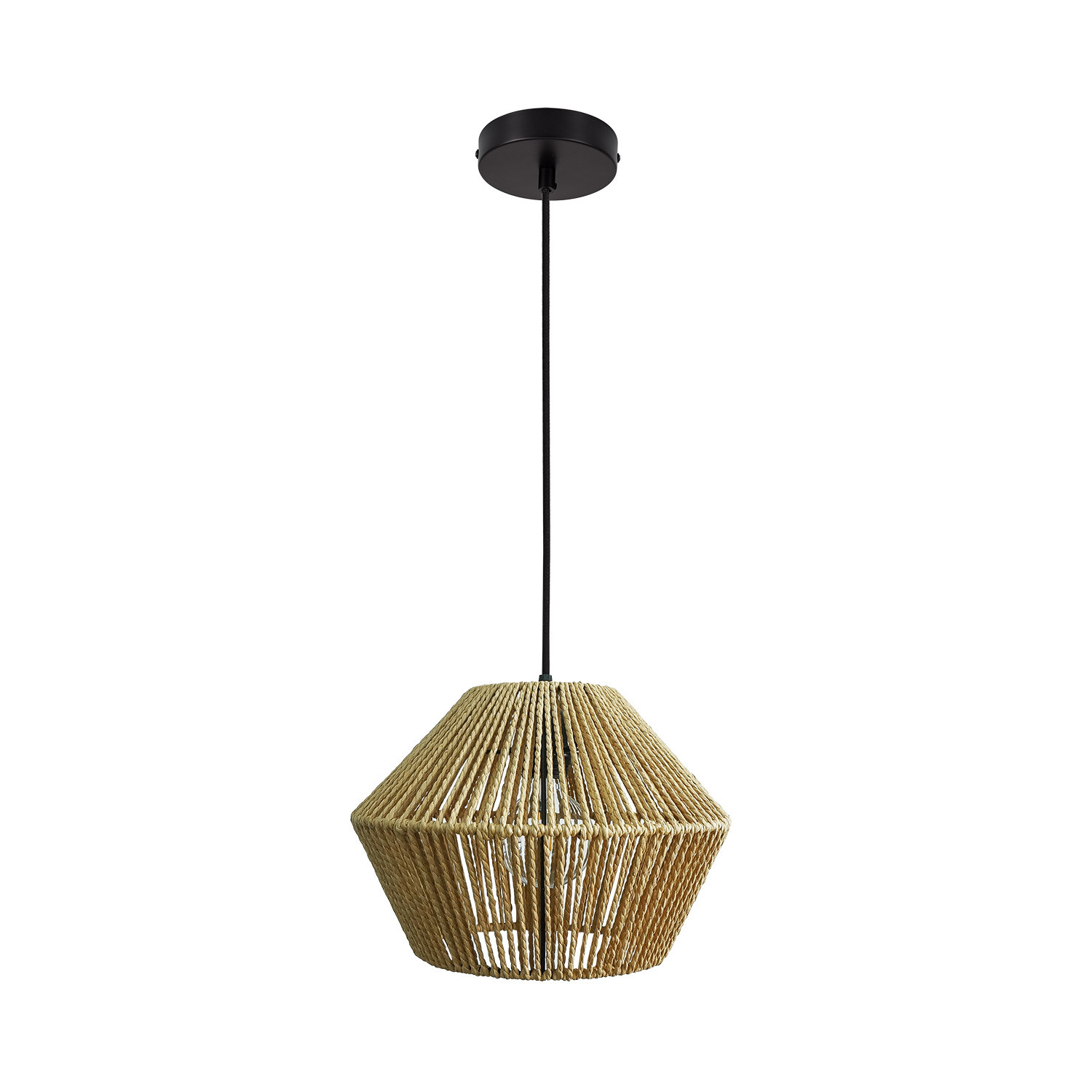 Ledkia Lámpara Colgante Papel Trenzado Kirito ILUZZIA - Diseño Único y Elegante - Luz Ajustable - Ampliamente Utilizado