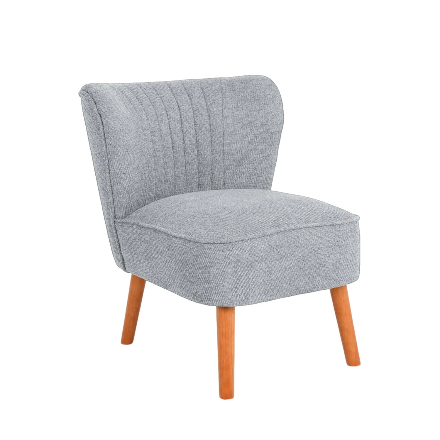 Sillón tapizado en tela eve  gris para hogar moderno mueble de almacenaje  - Homekit
