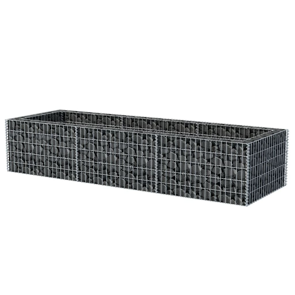 vidaXL Arriate de gaviones de acero Dimensiones 360 x 90 x 100 cm,  270 x 90 x 100 cm,  360 x 90 x 50 cm y mas